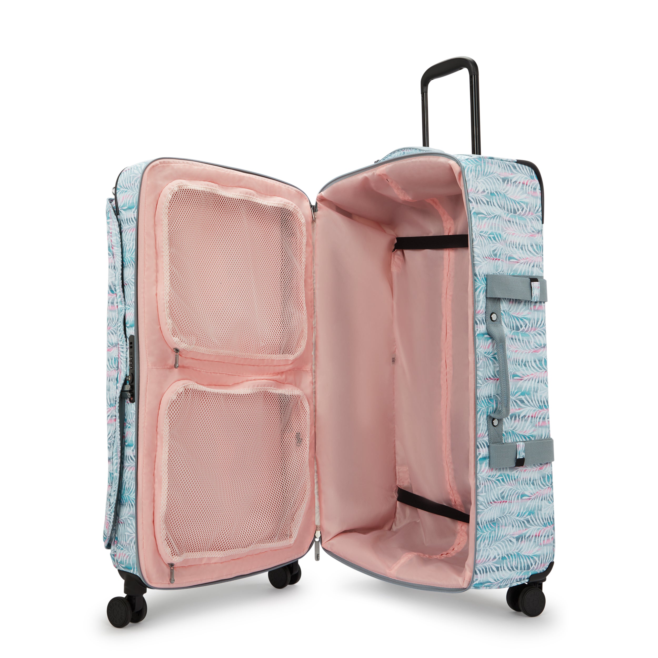 Kipling Spontaneous L Palmtree Leaves Large Wheeled Luggage I3397-3QN