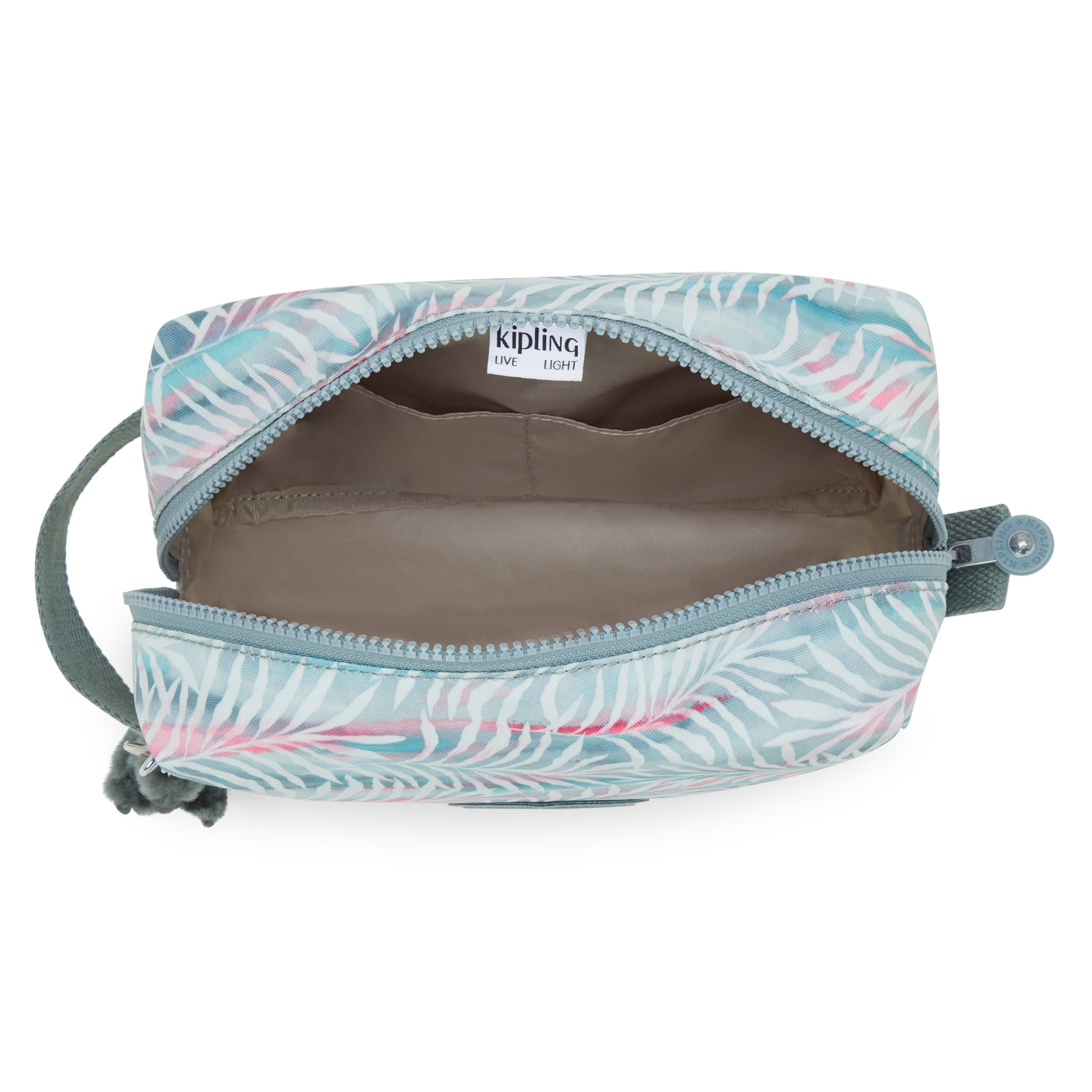 Kipling Parac Palmtree Leaves Large Toiletry Bag I3419-3QN