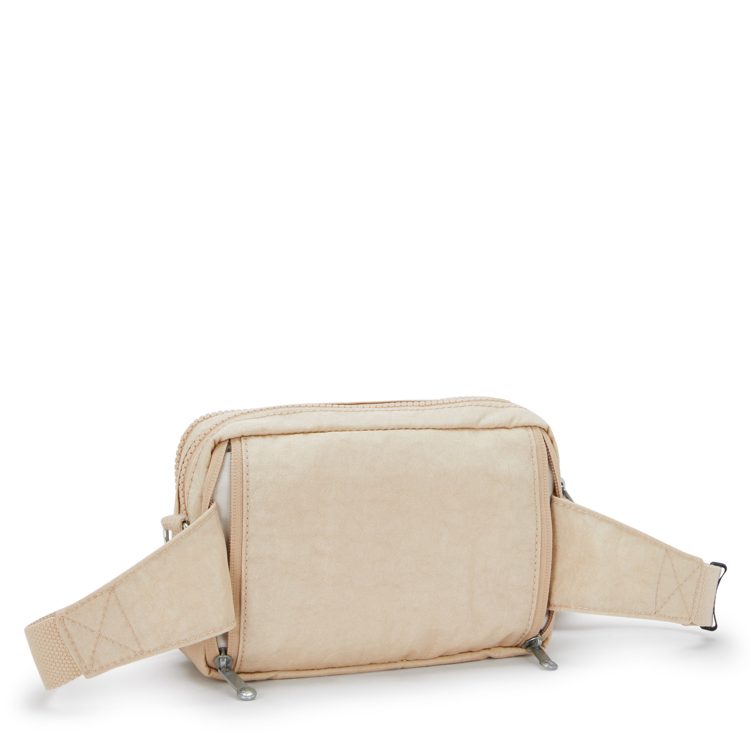 Kipling Abanu Multi Sparkled Beige Small crossbody convertible to waistbag (with removable shoulderstrap) I3492-5DV