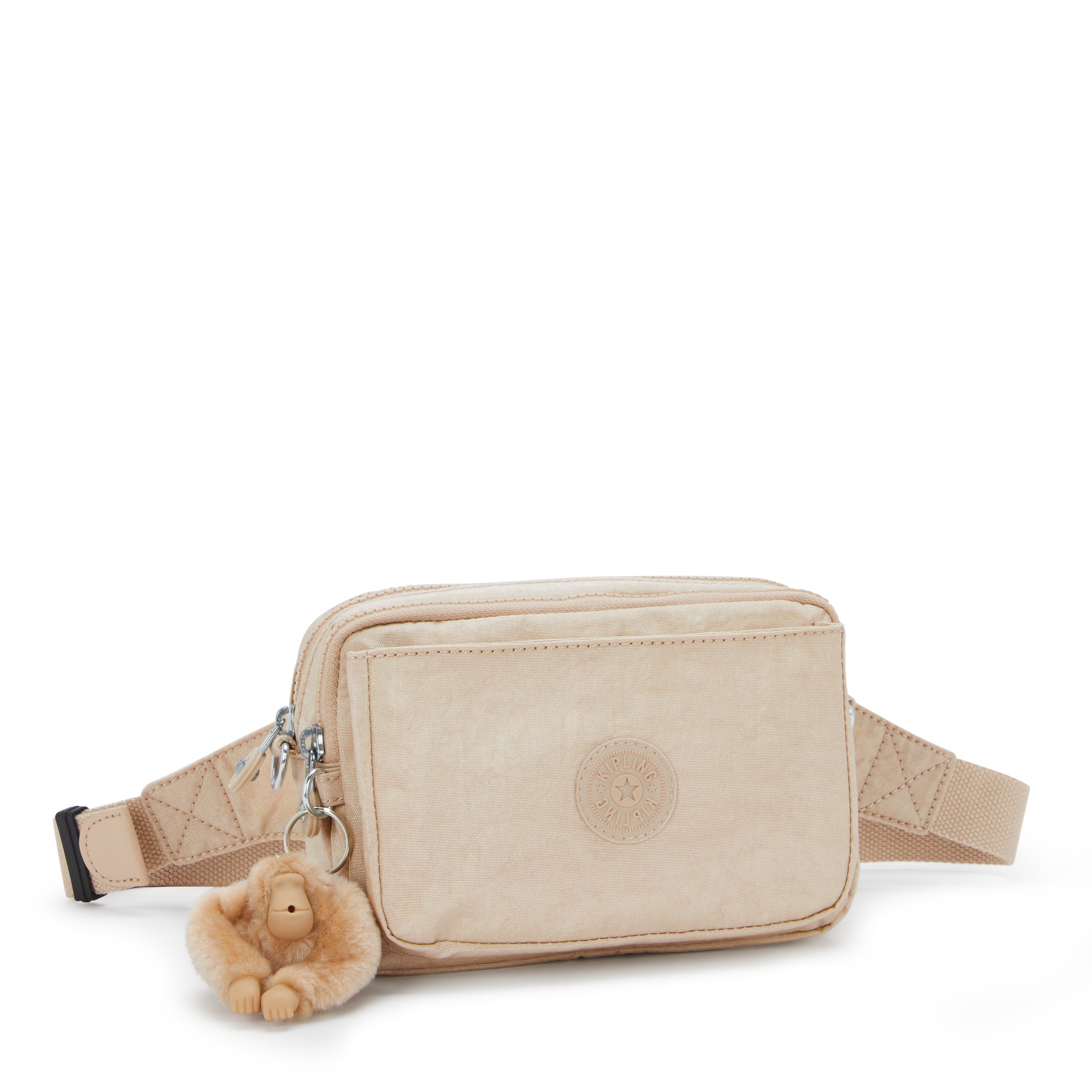 Kipling Abanu Multi Sparkled Beige Small crossbody convertible to waistbag (with removable shoulderstrap) I3492-5DV