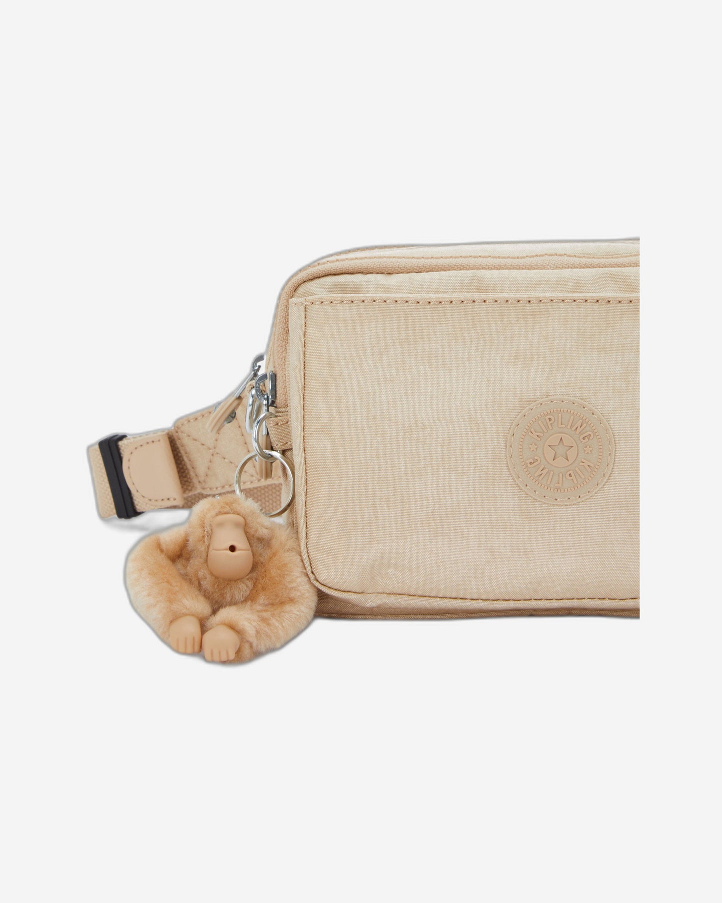 Kipling Abanu Multi Sparkled Beige Small crossbody convertible to waistbag (with removable shoulderstrap) I3492-5DV