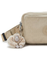 Kipling Abanu Multi Signature Beige Embossed Crossbody Bag I3492-96A