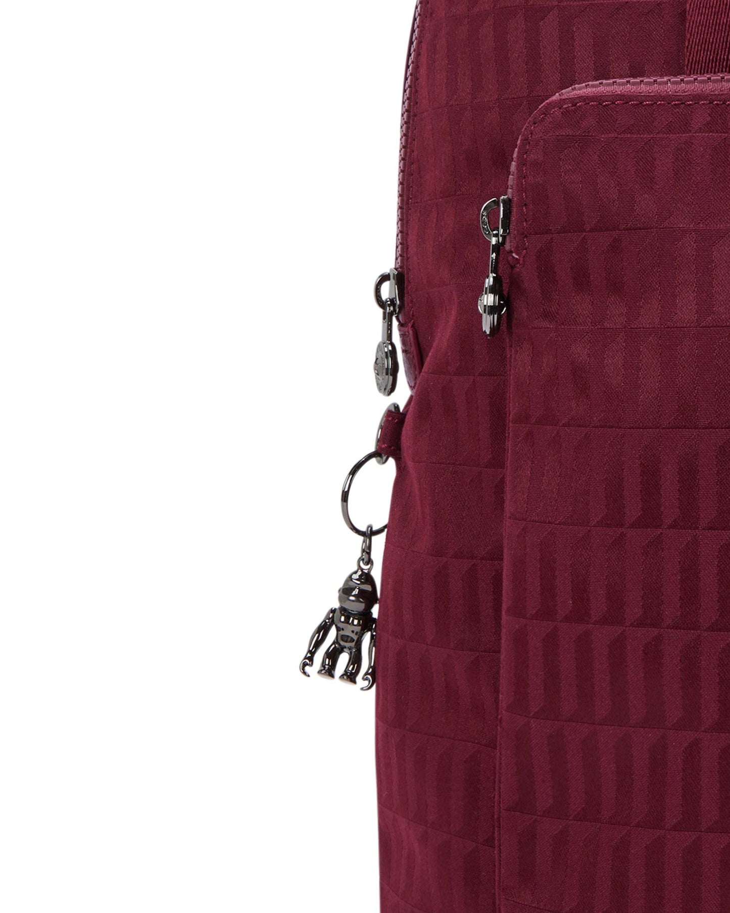Kipling Kazuki Maroon Tile Jq Medium backpack (with laptop compartment) I3507-9HX
