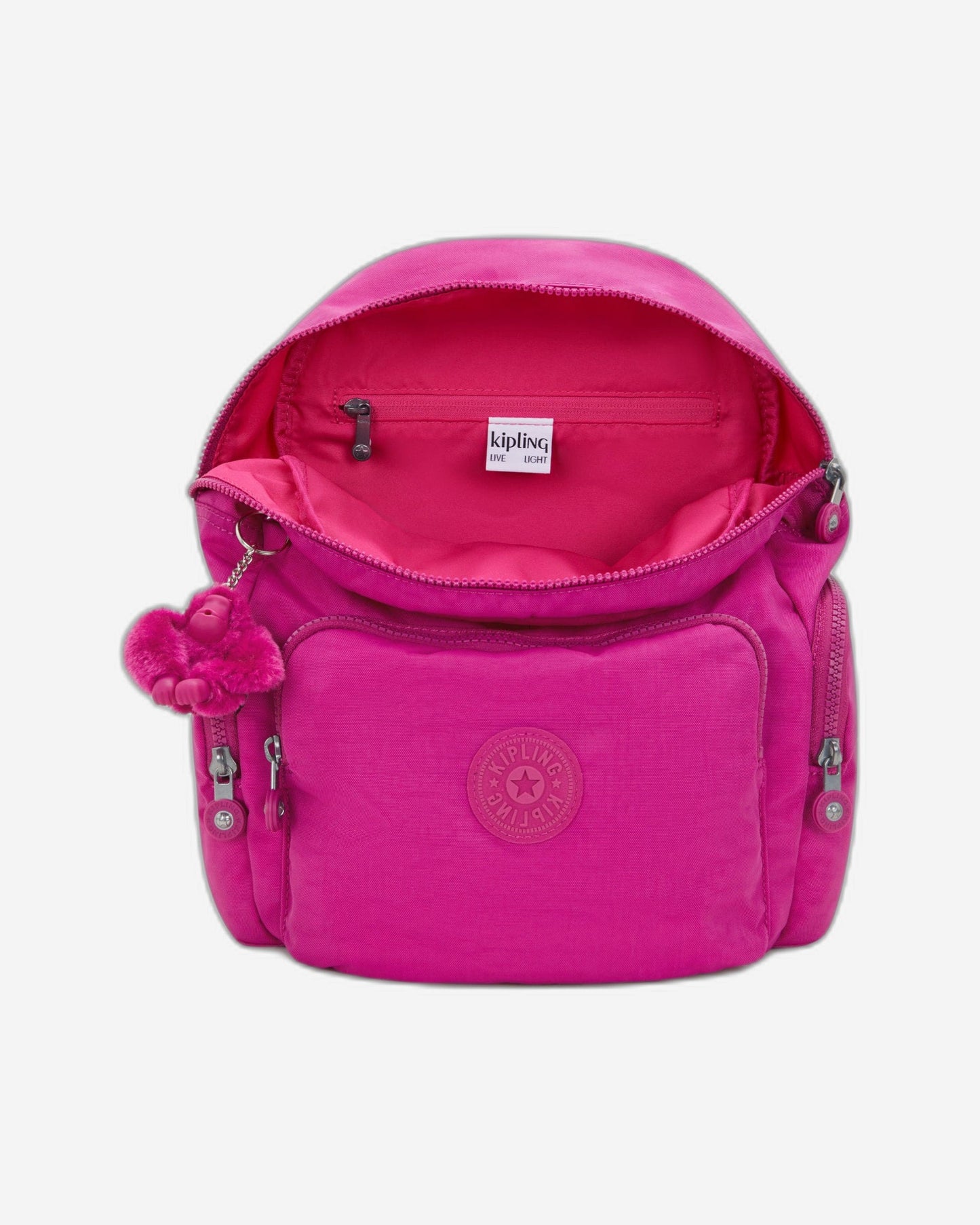 Kipling City Zip S Glowing Fuchsia Small Backpack I3523-3KU