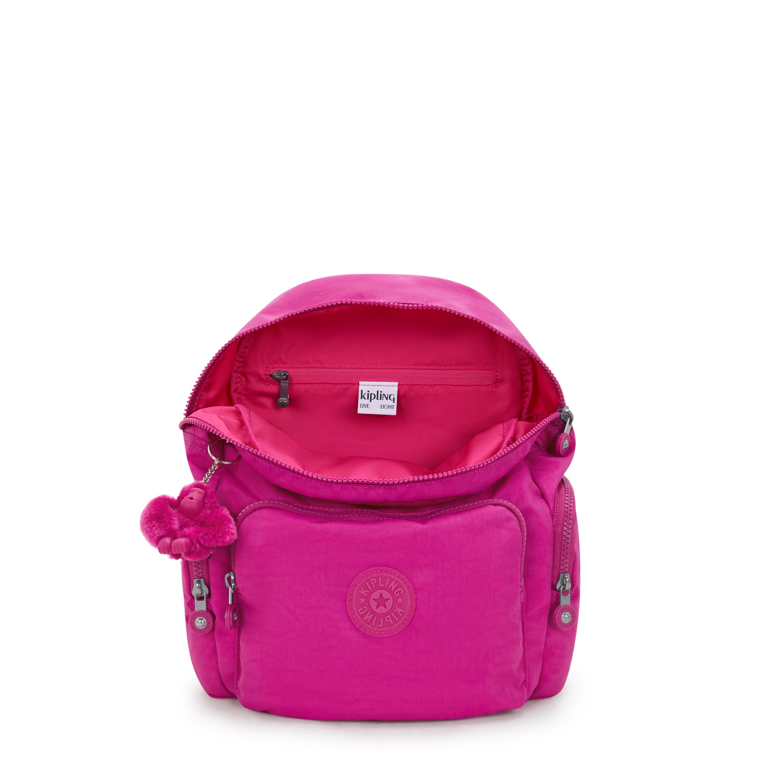 Kipling City Zip S Glowing Fuchsia Backpack I3523-3KU