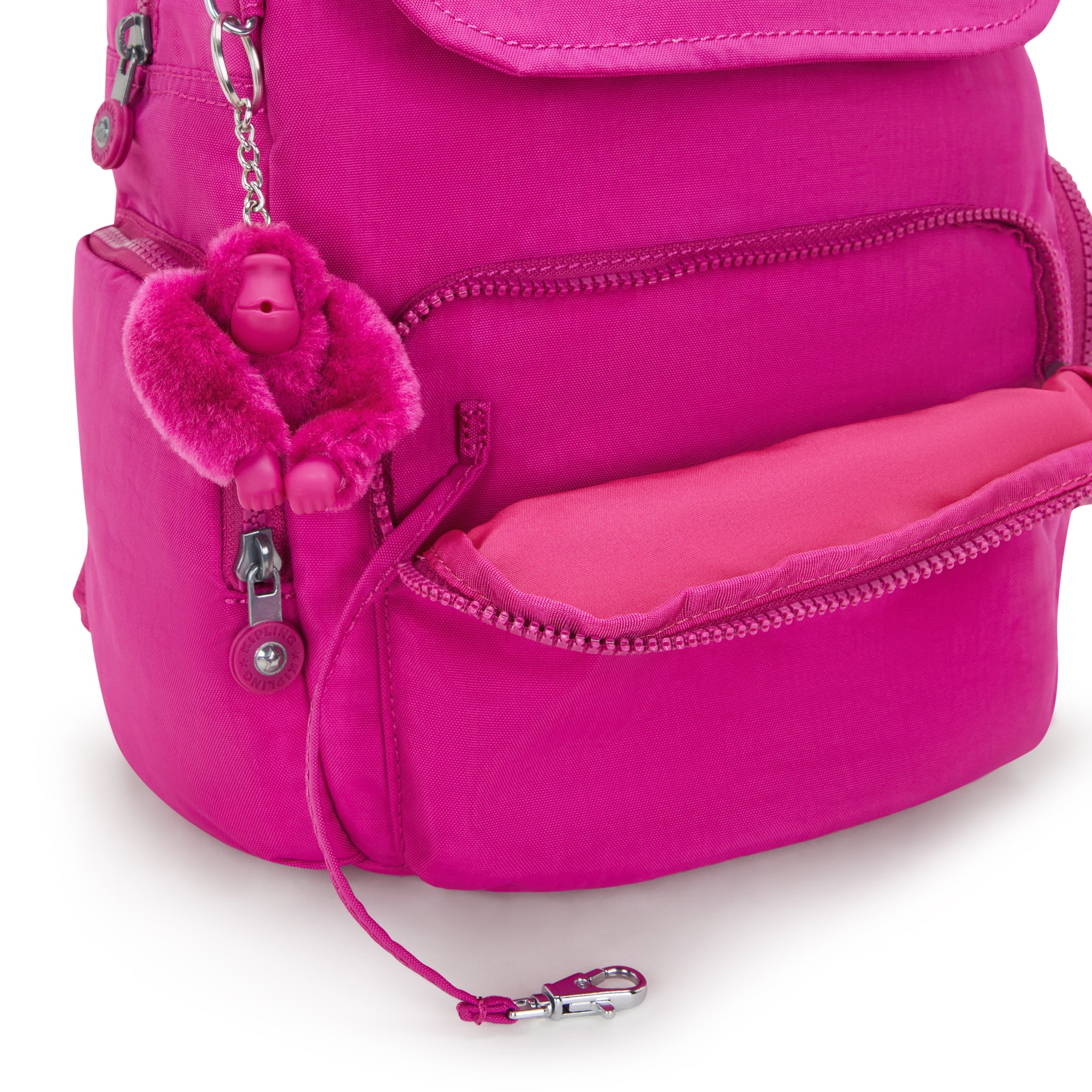 Kipling City Zip S Glowing Fuchsia Backpack I3523-3KU