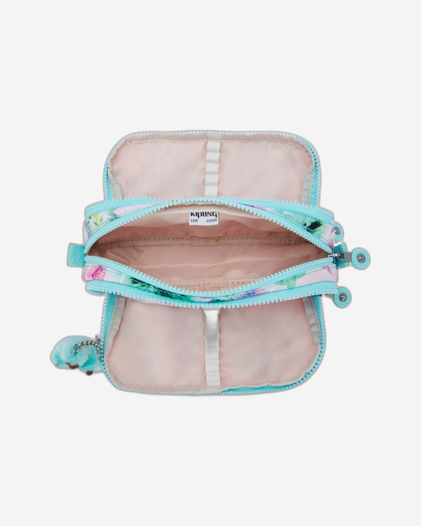 Kipling Gitroy Aqua Blossom Large Pencase C2I3560-7EC