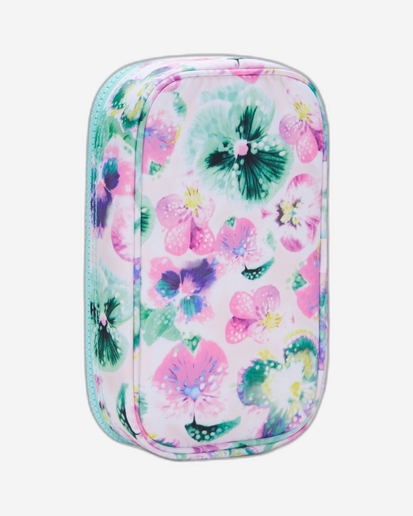 Kipling 50 Pens Aqua Blossom Medium Pencase C2I3707-7EC