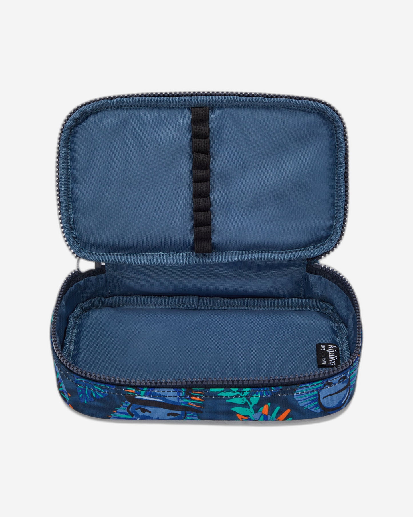 Kipling 50 Pens Blue Monkey Fun Medium Pencase C2I3707-8HJ