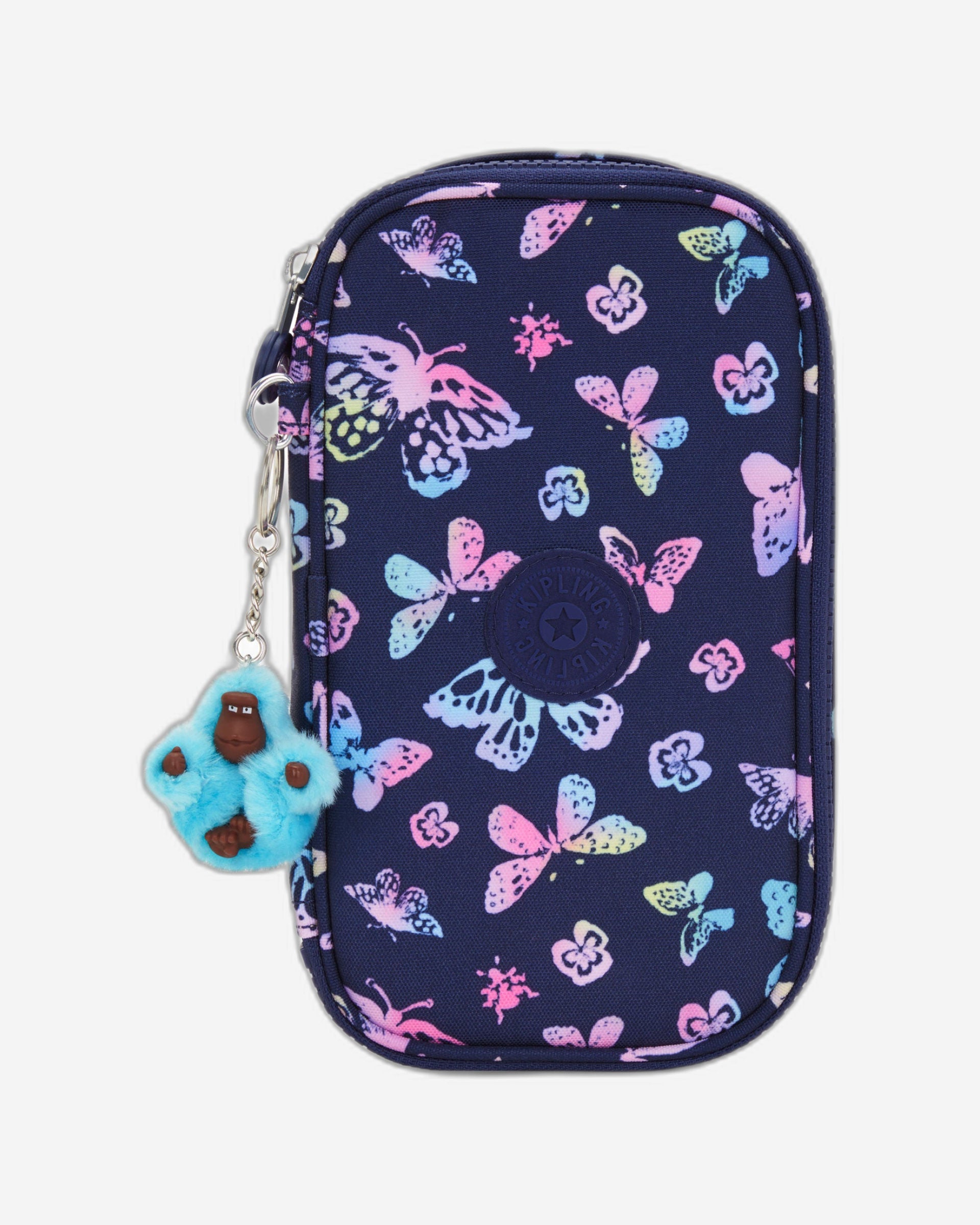 KIPLING-50 Pens-Medium pencase-Butterfly Fun-I3707-F5K