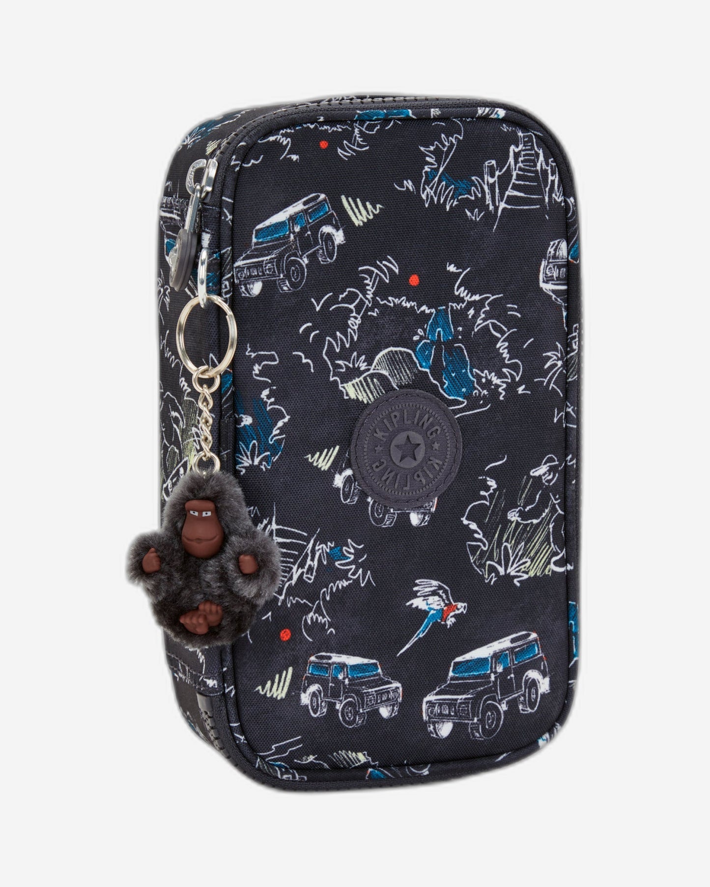 Kipling 50 Pens Jungle Fun Race Medium Pencase C2I3707-TJ3