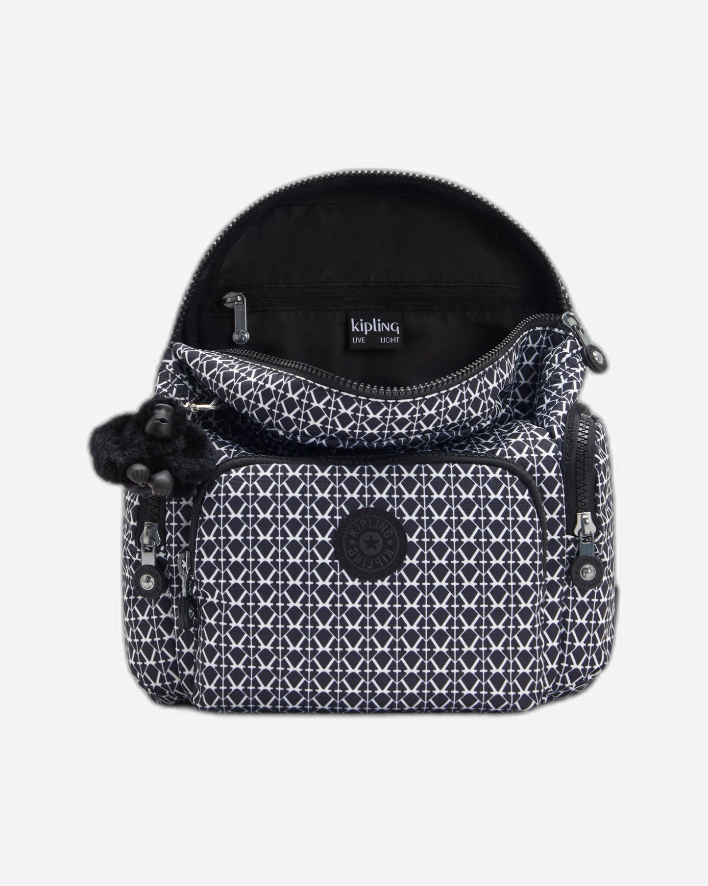 Kipling City Zip Mini Signature Print Mini Backpack C2I3735-DD2