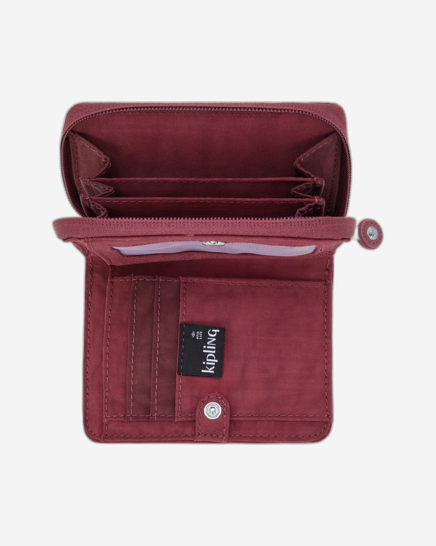 Kipling Money Love Lounge Wine Medium Wallet I3738-5FW