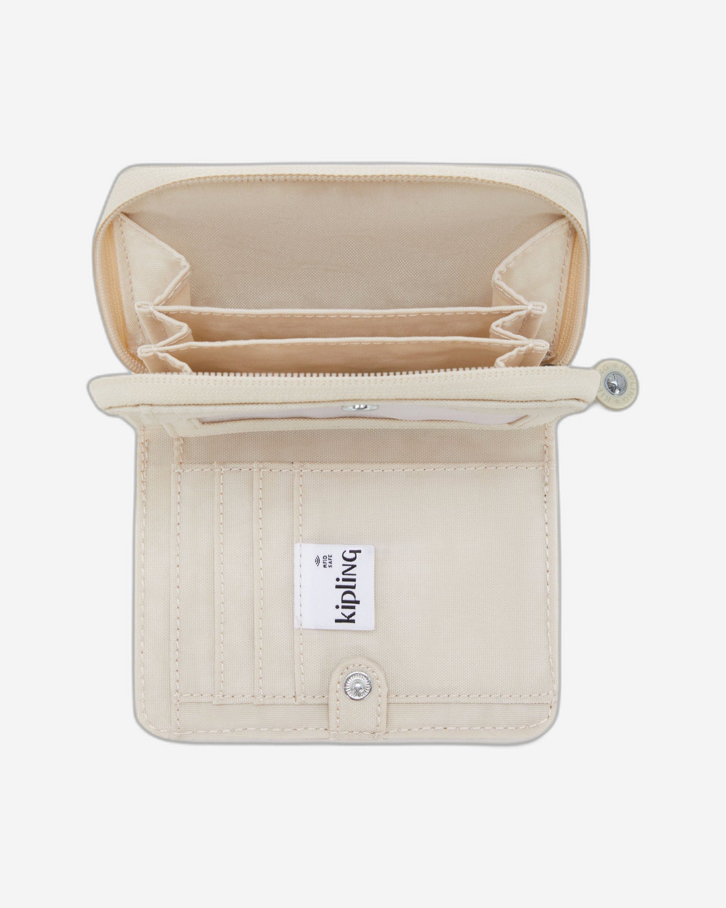 Kipling Money Love Hideaway Beige Medium Wallet I3738-7JR