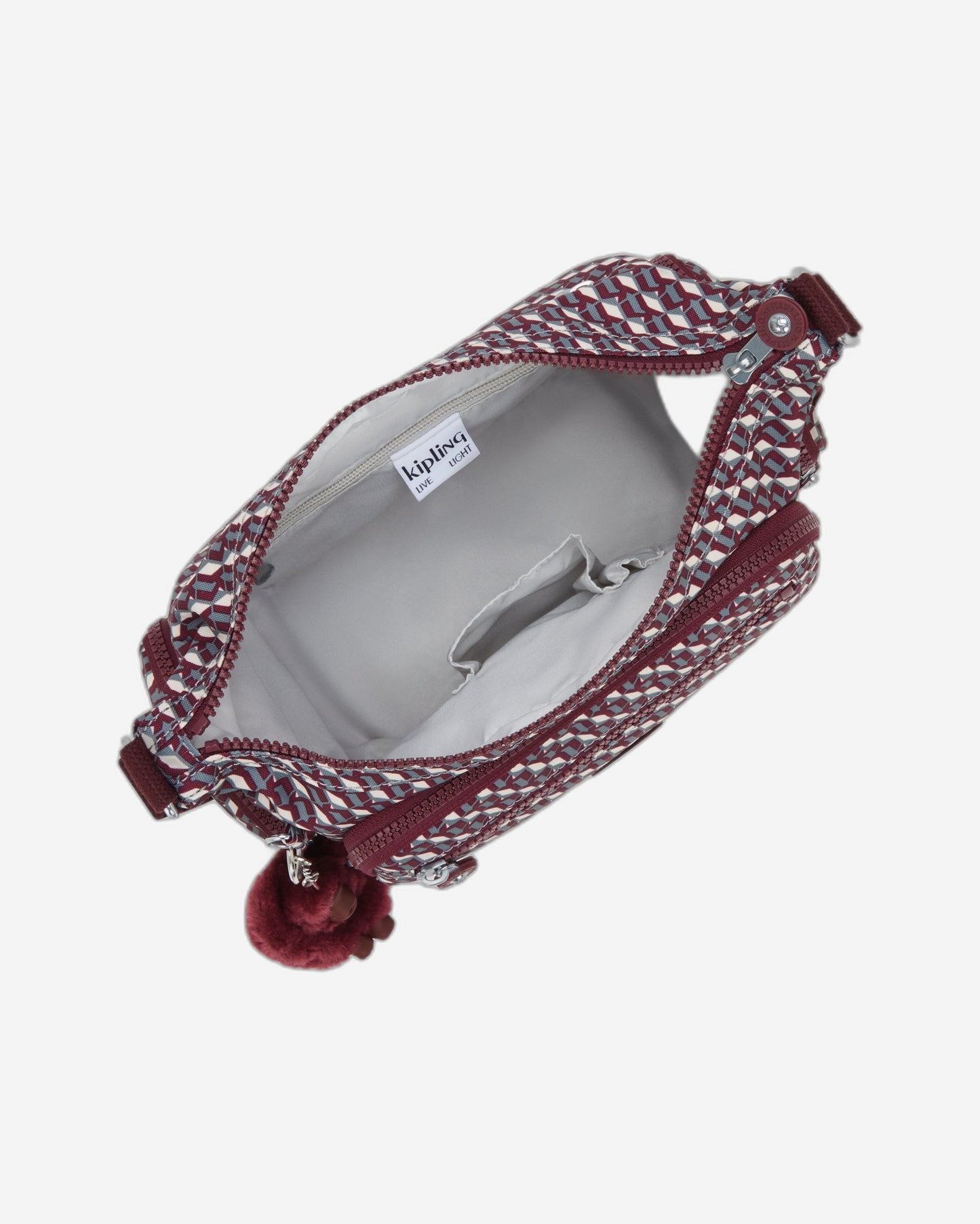 Kipling Gabbie S 3Dk Wine Medium crossbody I3759-1PB
