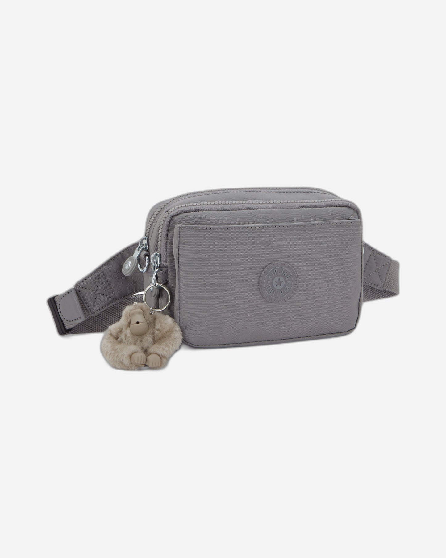 Kipling Abanu Multi Inviting Grey Small crossbody convertible to waistbag (with removable shoulderstrap) I3795-8DH