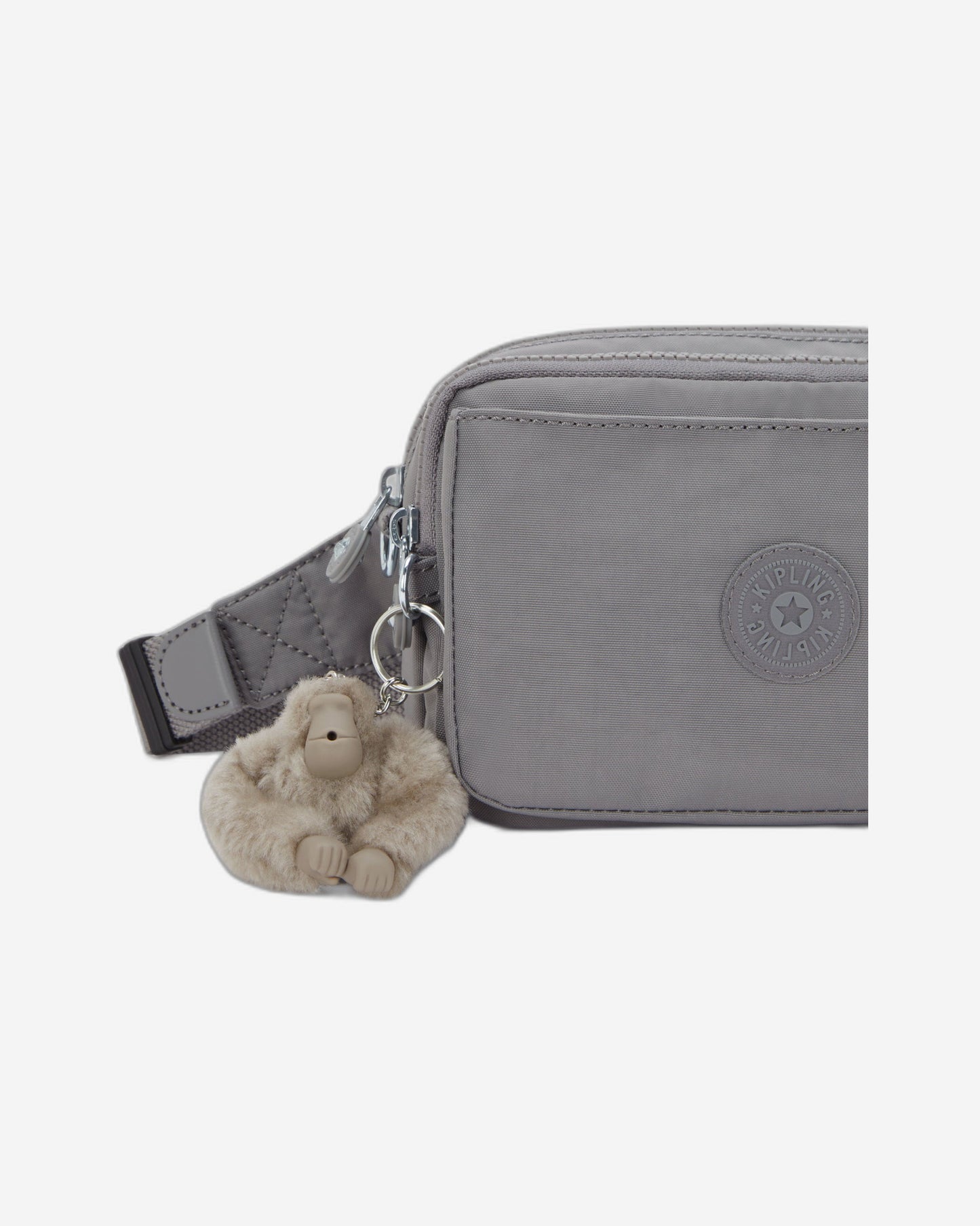 Kipling Abanu Multi Inviting Grey Small crossbody convertible to waistbag (with removable shoulderstrap) I3795-8DH