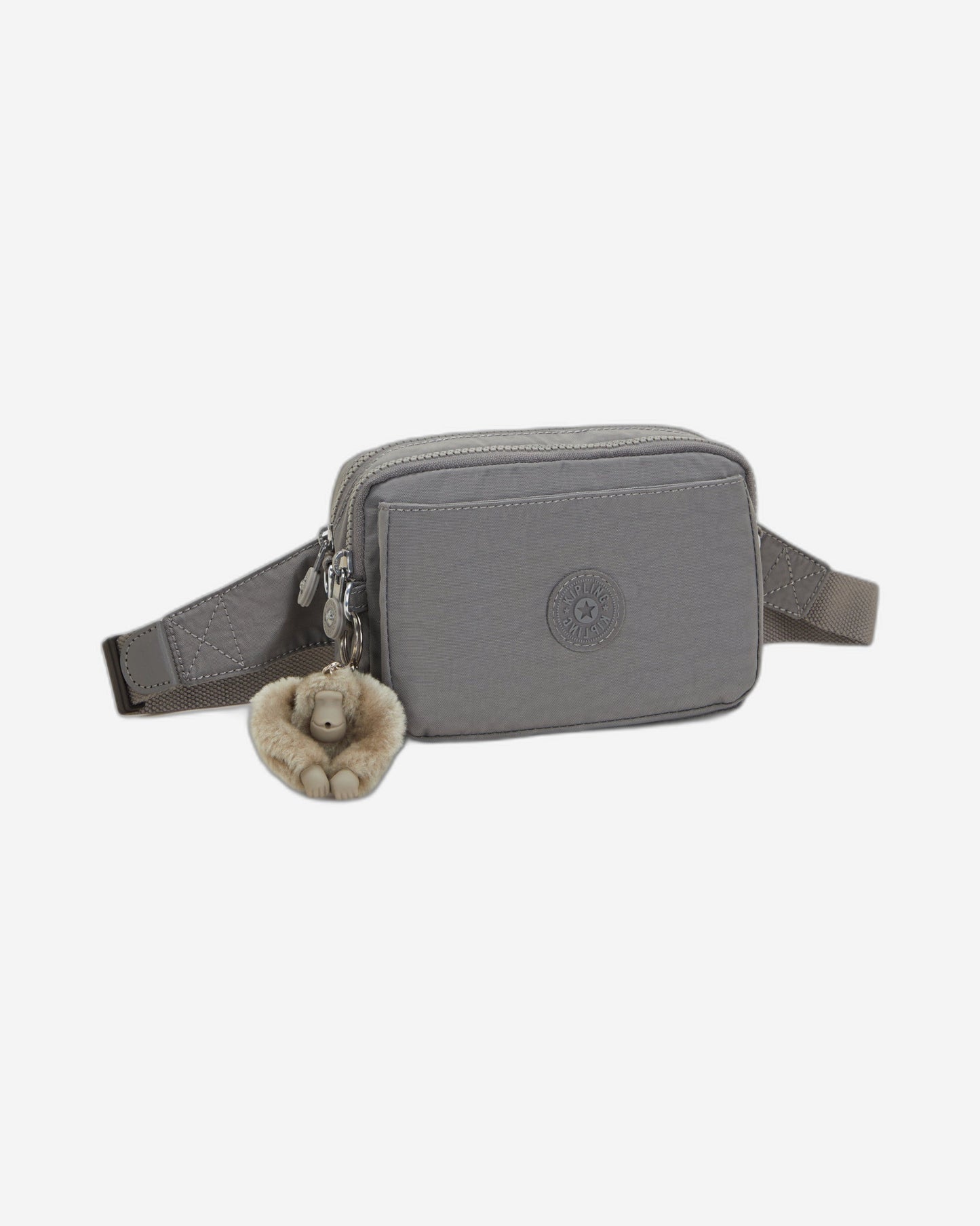 Kipling Abanu Multi Inviting Grey Small crossbody convertible to waistbag (with removable shoulderstrap) I3795-8DH