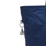 Kipling Colissa Up Airy Blue Quilt Tote Bag I3866-93U