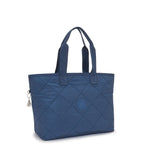 Kipling Colissa Up Airy Blue Quilt Tote Bag I3866-93U