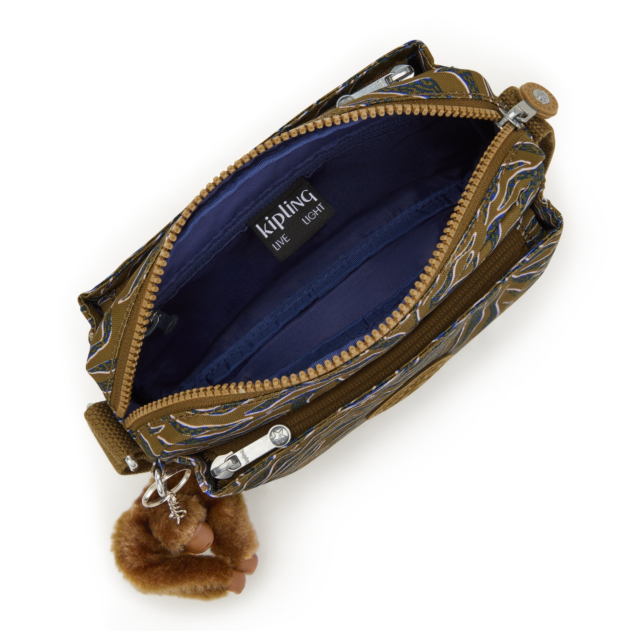 Kipling Abanu Undersea Leaves Crossbody Bag I3942-1PR