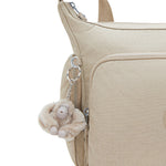 Kipling Gabb Signature Beige Embossed Crossbody Bag I3945-96A