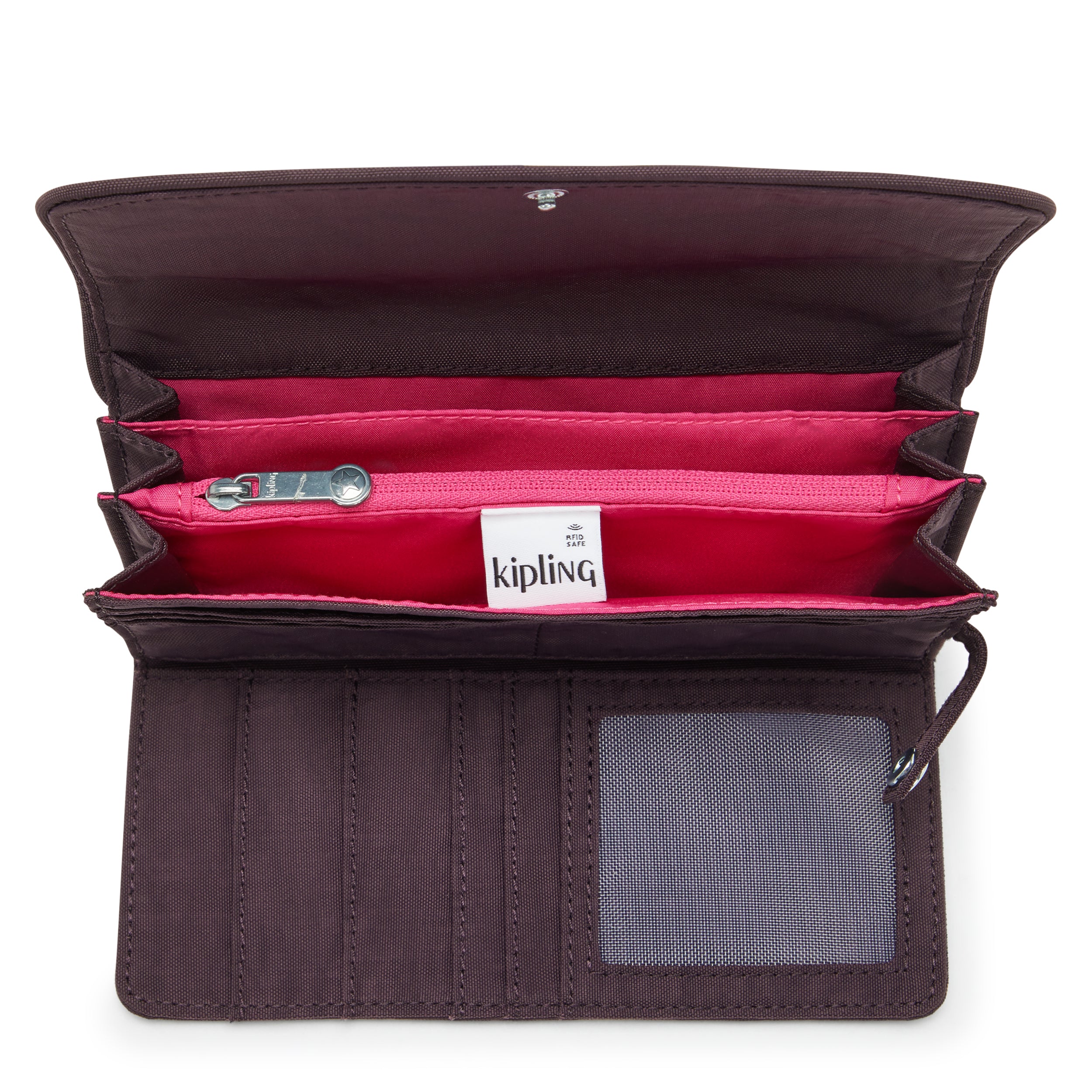 Kipling Money Land Ultimate Plum Large Wallet I4191-67U