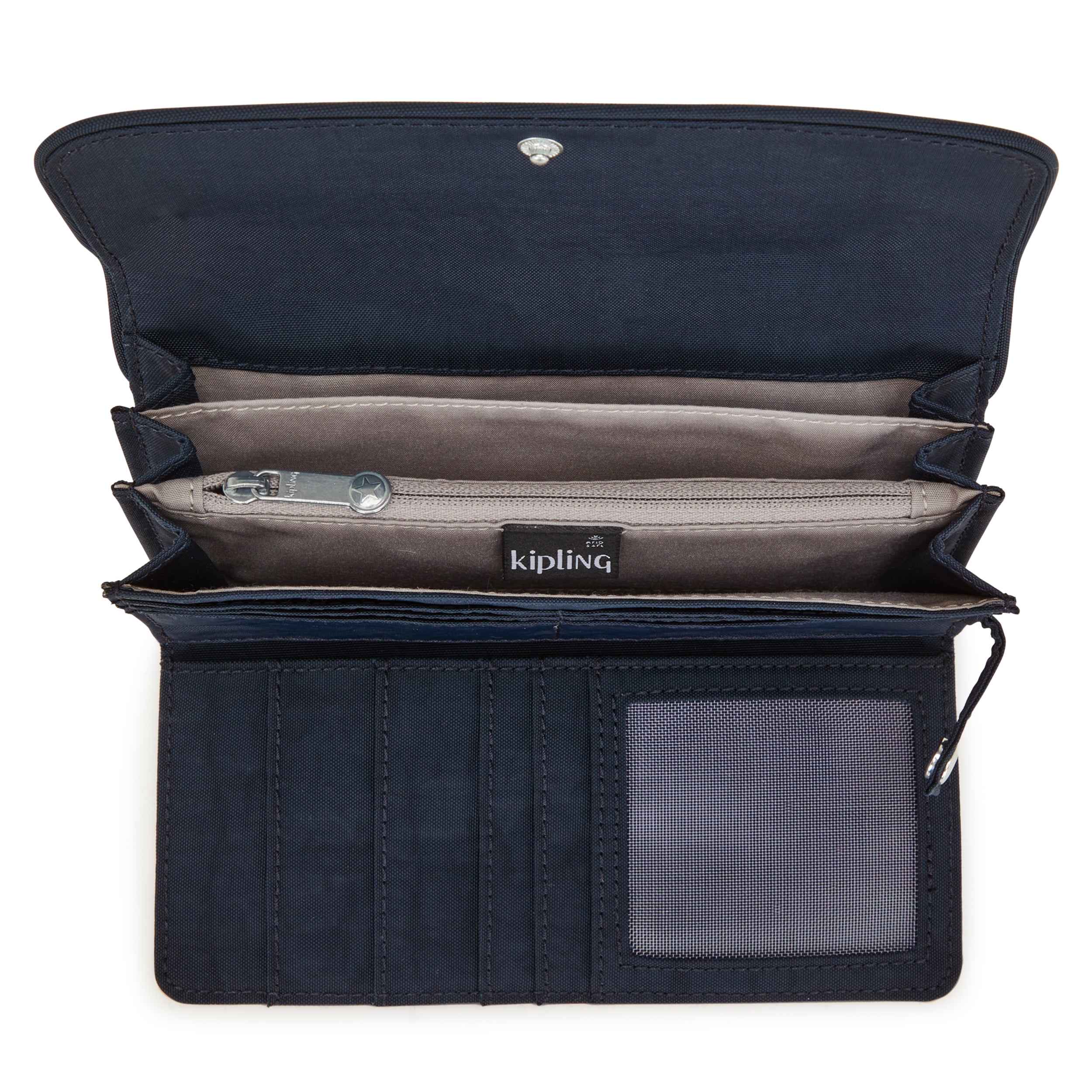 Kipling Money Land Blue Bleu 2 Large Wallet C2I4191-96V