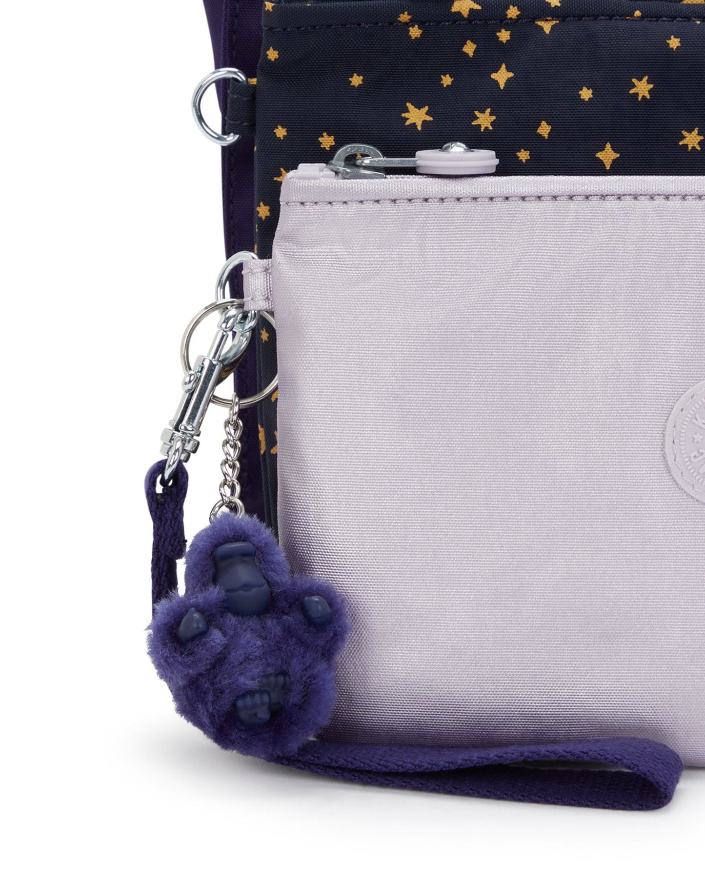 KIPLING Iaka L Wristlet Moonlit Blue 3 large pouches (with removable wristlet) I4219-4GA
