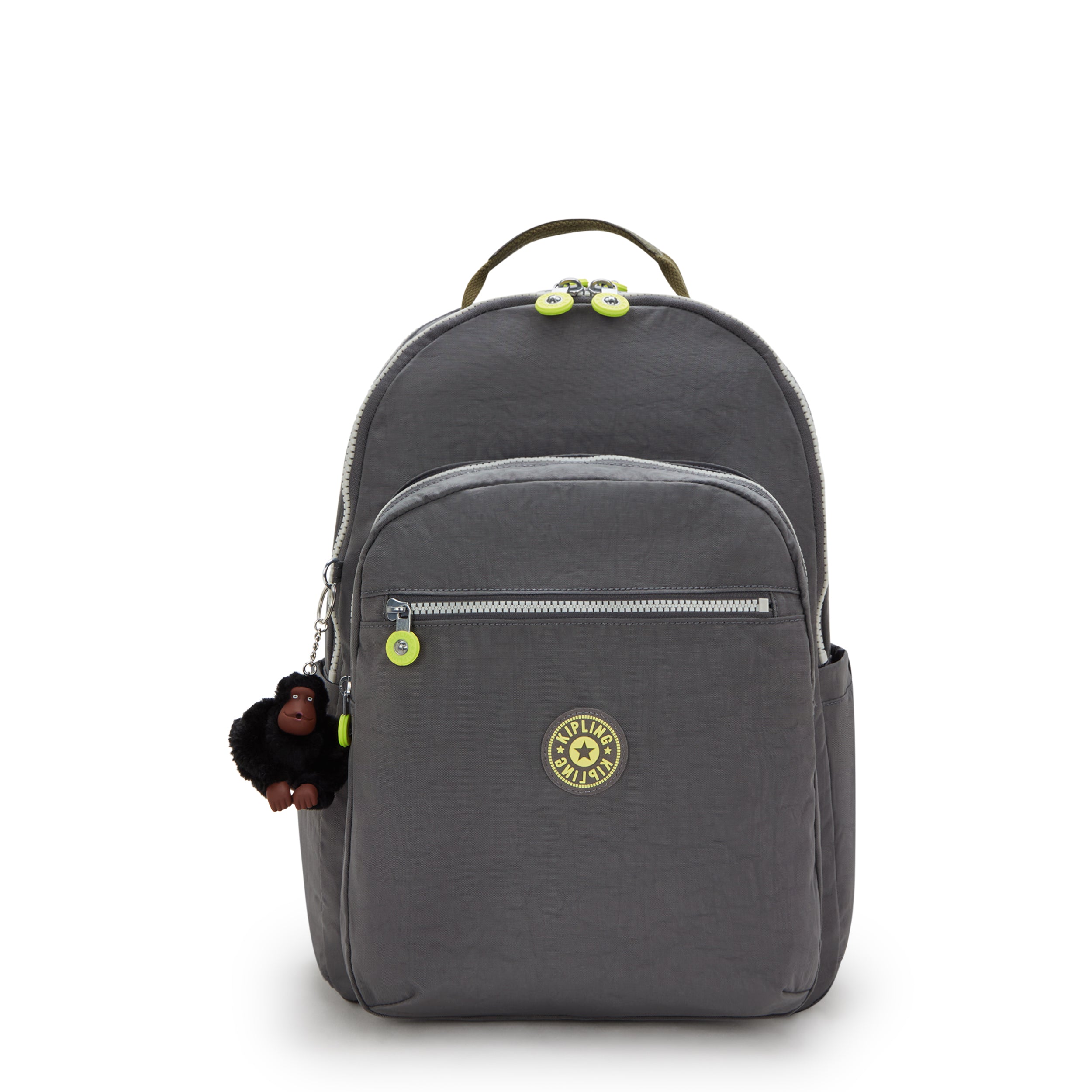 Kipling Seoul Lap Back to Grey Large backpack with laptop compartment I4275-1DX