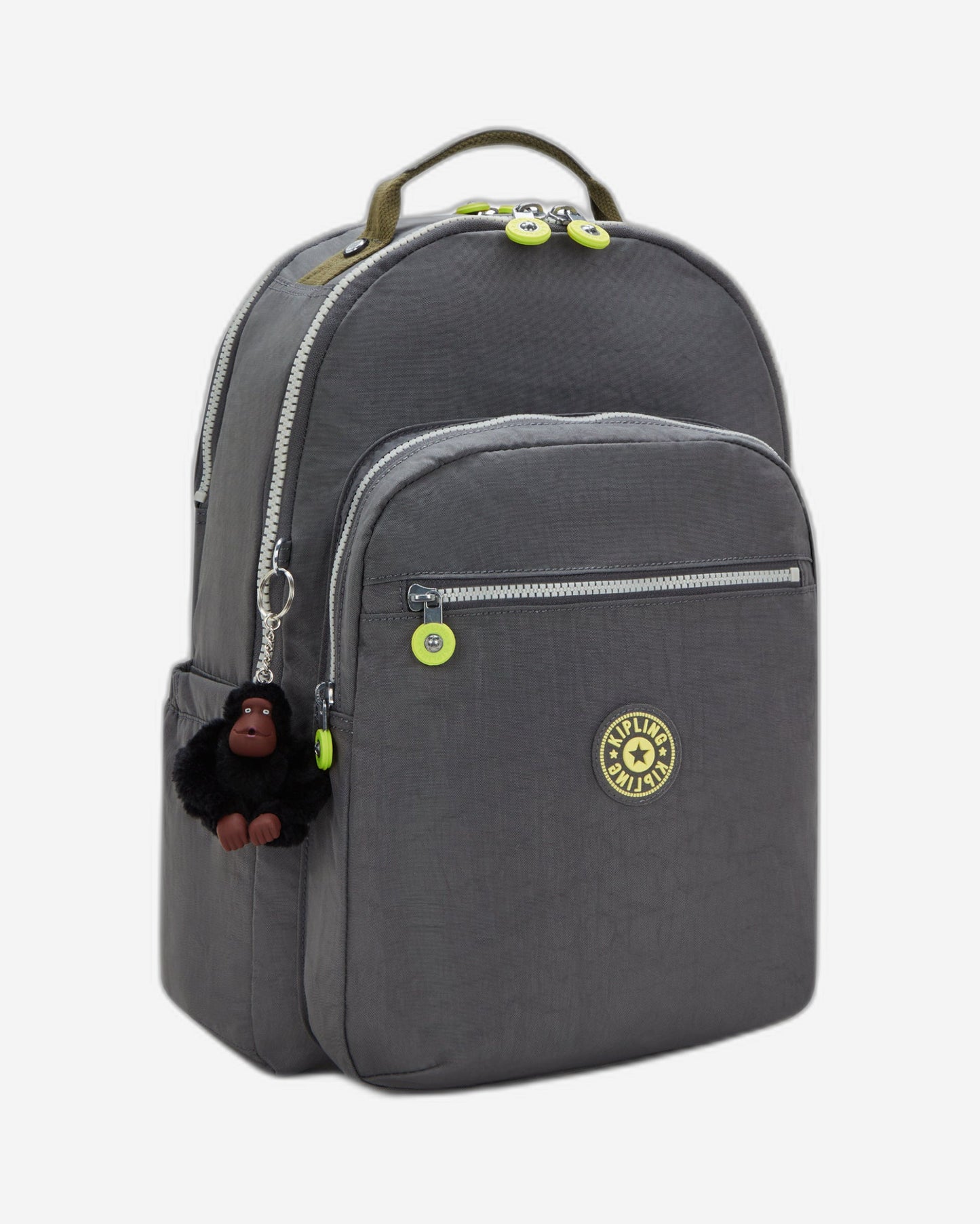 Kipling Seoul Lap Back to Grey Large backpack with laptop compartment I4275-1DX