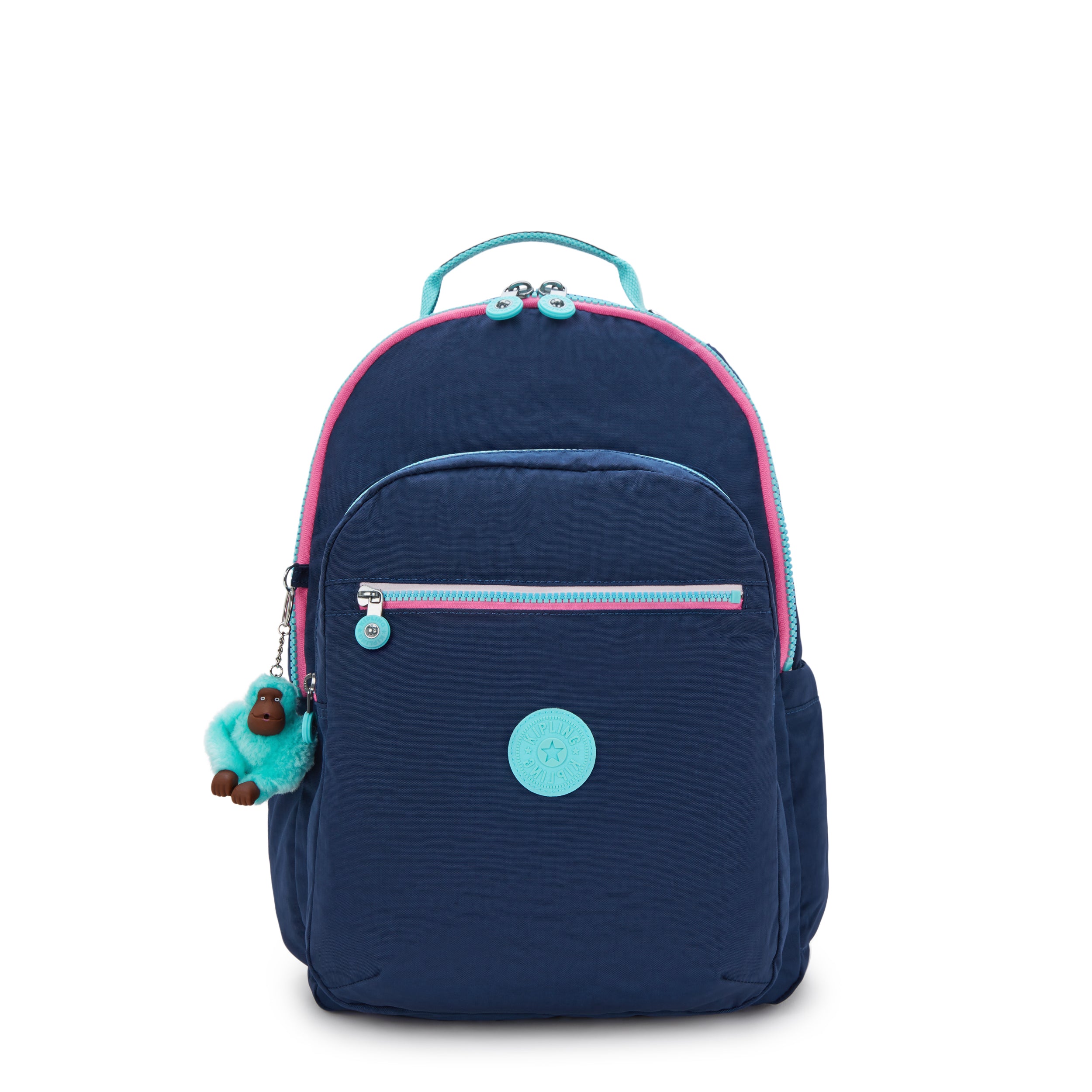 Kipling Seoul Lap Resort Navy Large backpack with laptop compartment I4275-2DG