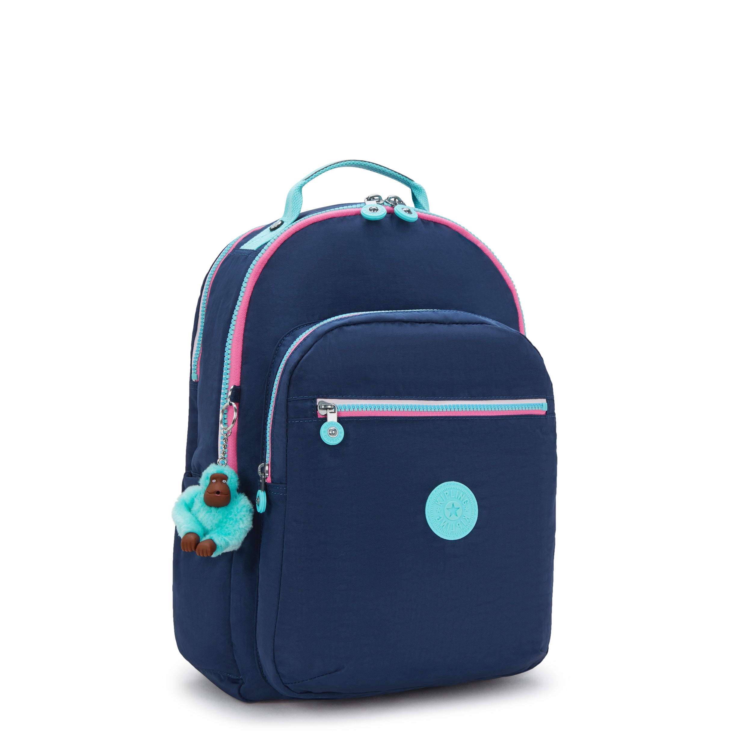 Kipling Seoul Lap Resort Navy Large backpack with laptop compartment I4275-2DG
