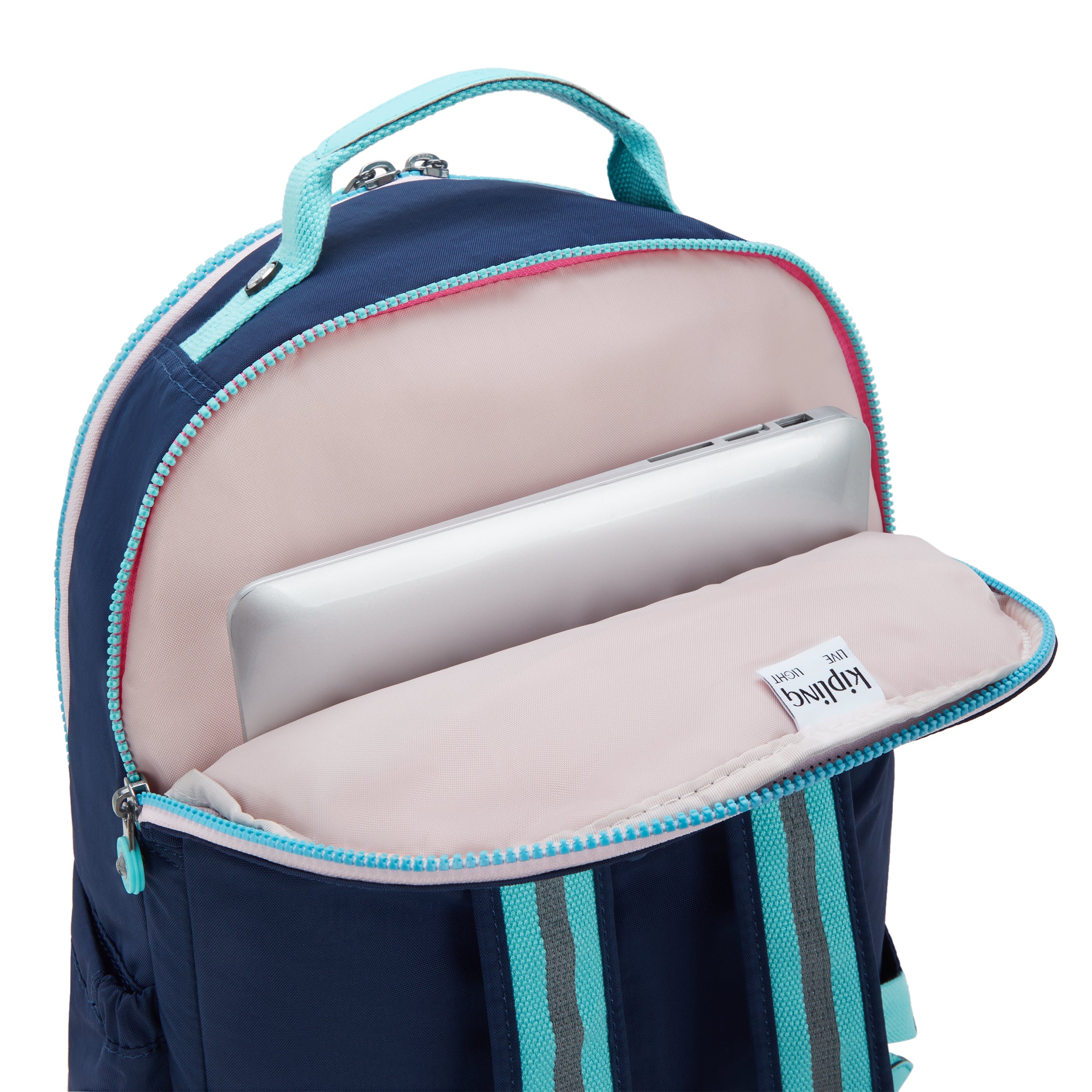 Kipling Seoul Lap Resort Navy Large backpack with laptop compartment I4275-2DG