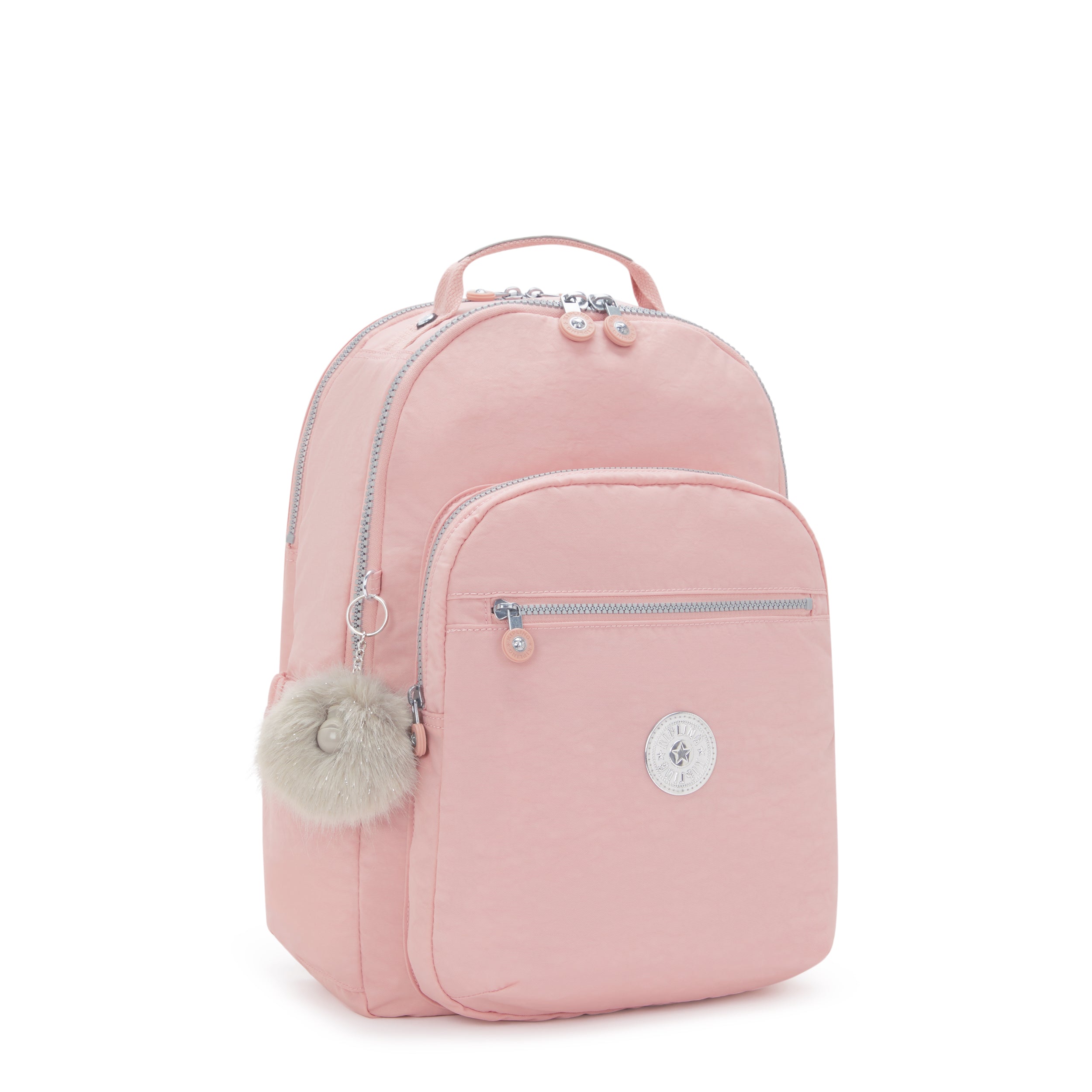 Kipling Seoul Lap Bridal Rose Large backpack with laptop compartment I4275-46Y