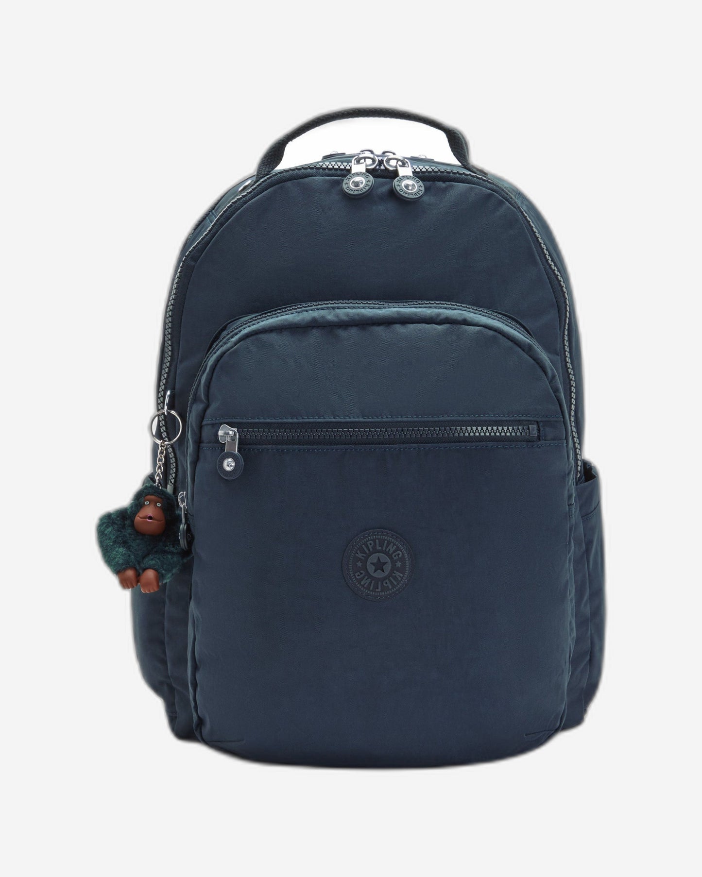 Kipling Seoul Lap True Blue Tonal Large Backpack C2I4275-4DX