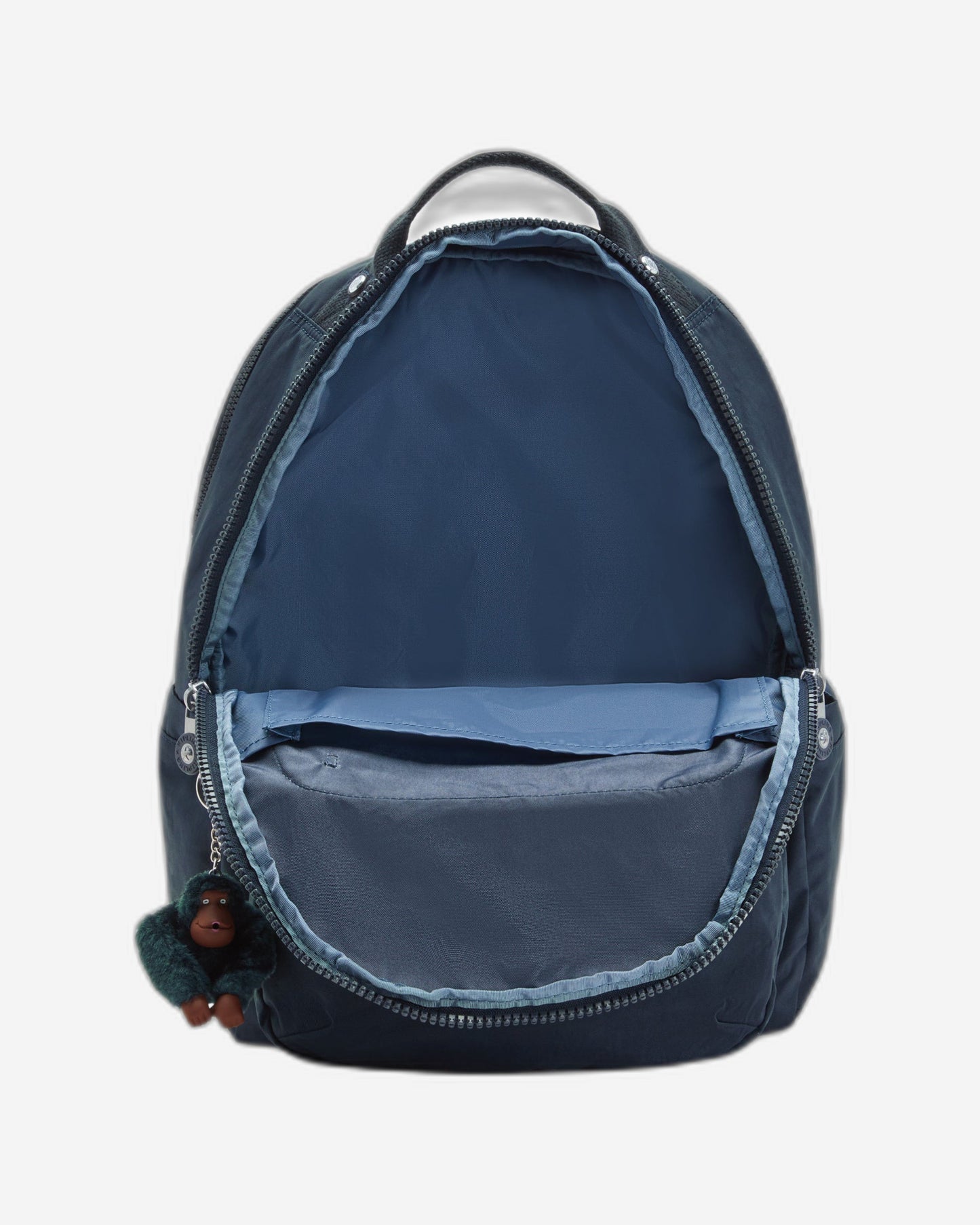 Kipling Seoul Lap True Blue Tonal Large Backpack C2I4275-4DX