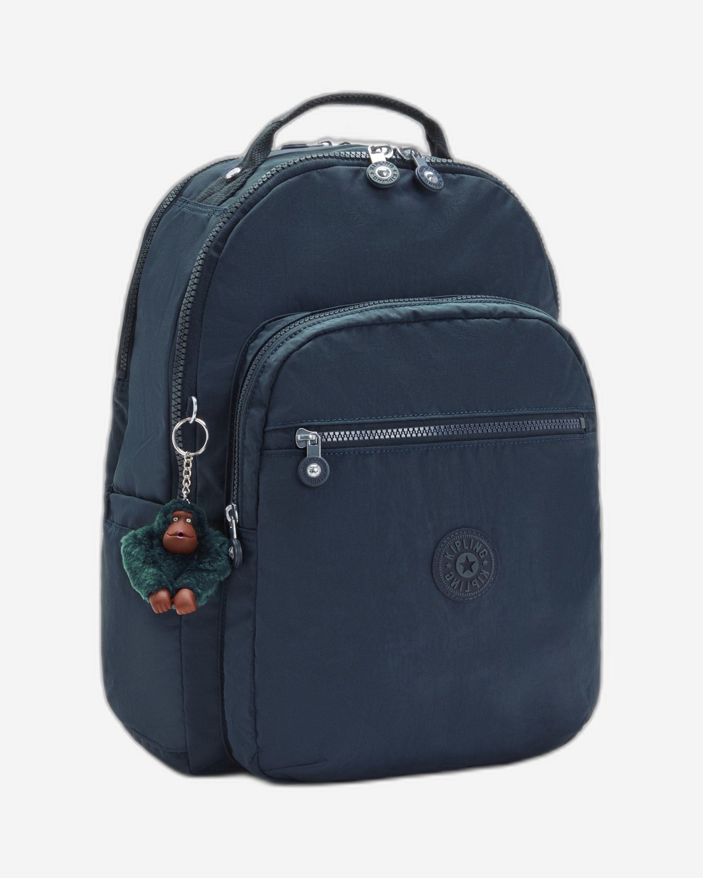 Kipling Seoul Lap True Blue Tonal Large Backpack C2I4275-4DX