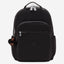 Kipling Seoul Lap True Black Large backpack with laptop compartment I4275-J99