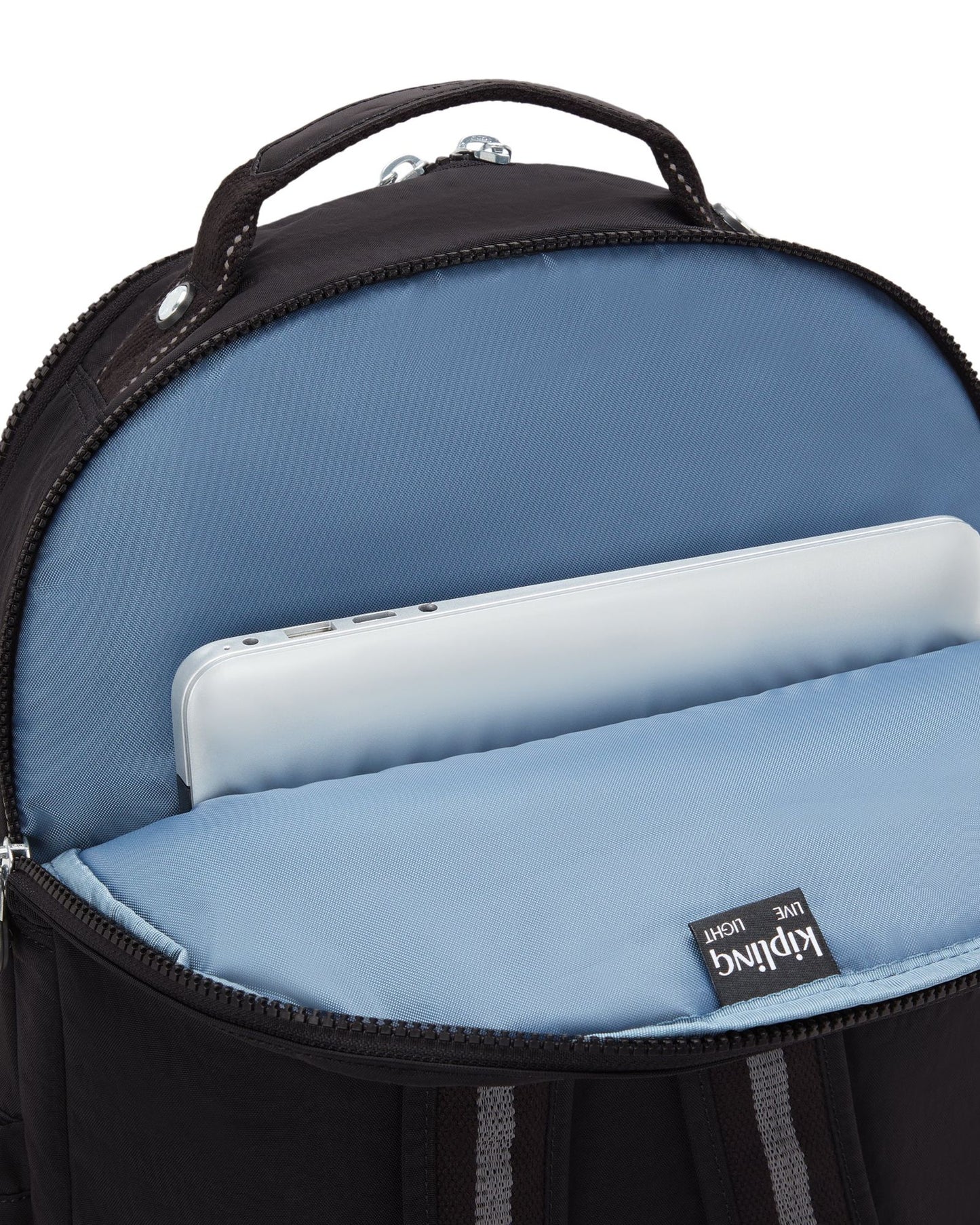 Kipling Seoul Lap True Black Large backpack with laptop compartment I4275-J99