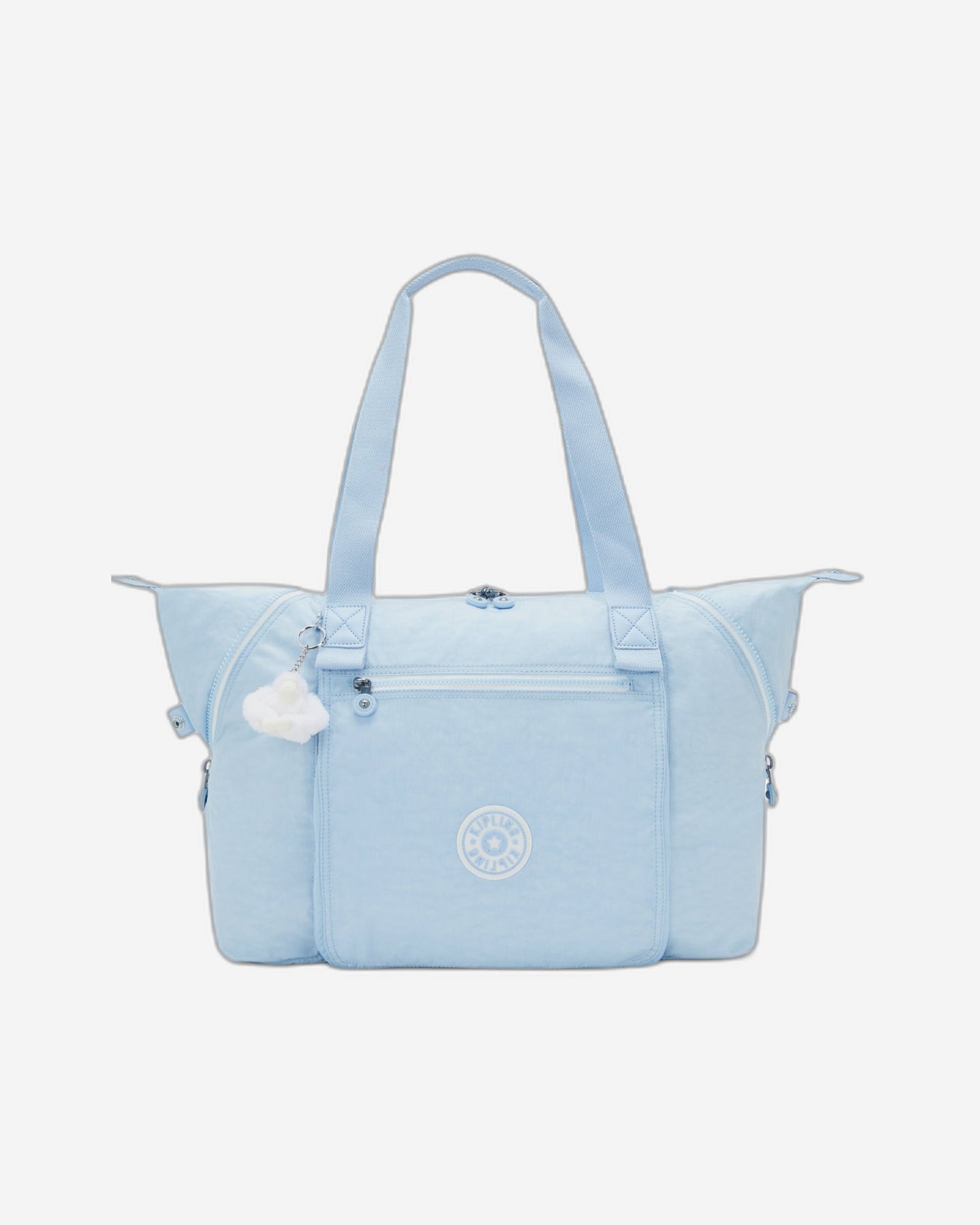Kipling Wellness Art M Frost Blue Bl Large Tote Bag C2I4277-LZ8
