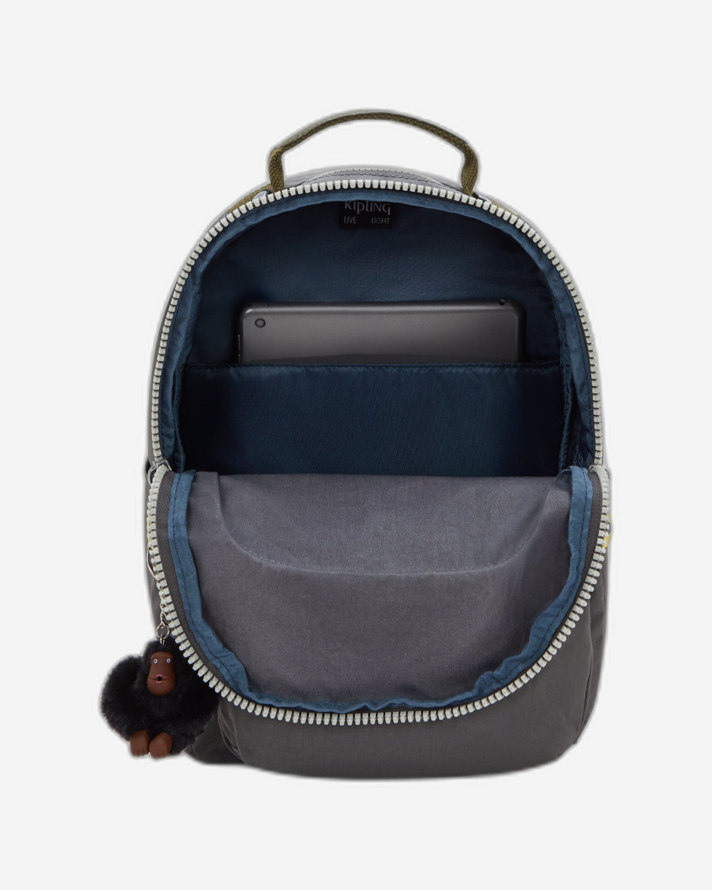 Kipling Seoul S Back To Grey Small backpack with tablet compartment I4345-1DX