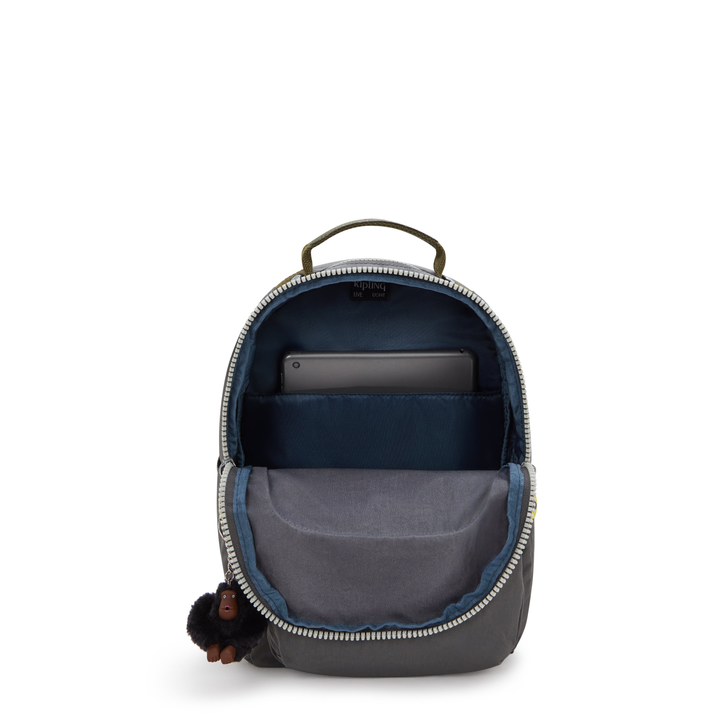 Kipling Seoul S Back To Grey Small backpack with tablet compartment I4345-1DX