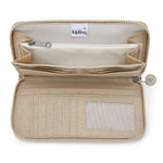 Kipling Money World Signature Beige Embossed Wallet I4464-96A