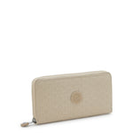 Kipling Money World Signature Beige Embossed Wallet I4464-96A