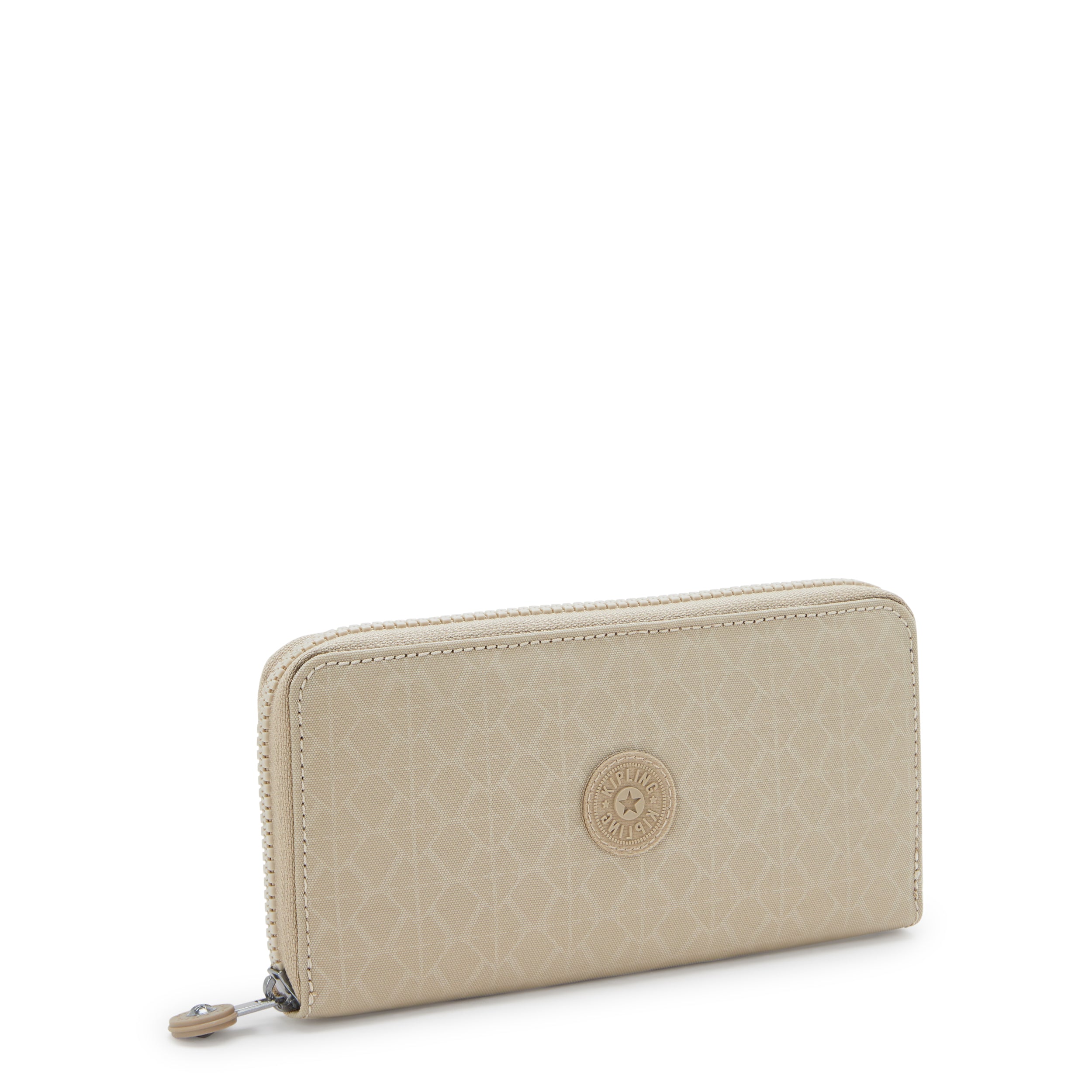 Kipling Money World Signature Beige Embossed Wallet I4464-96A
