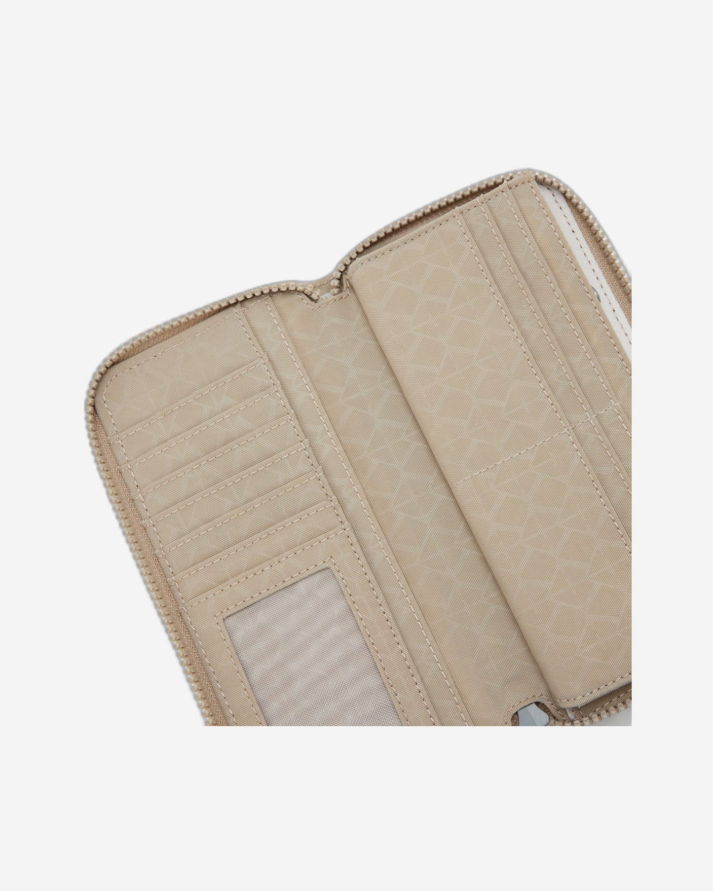 Kipling Money World Signature Beige Embossed Large Wallet I4464-96A