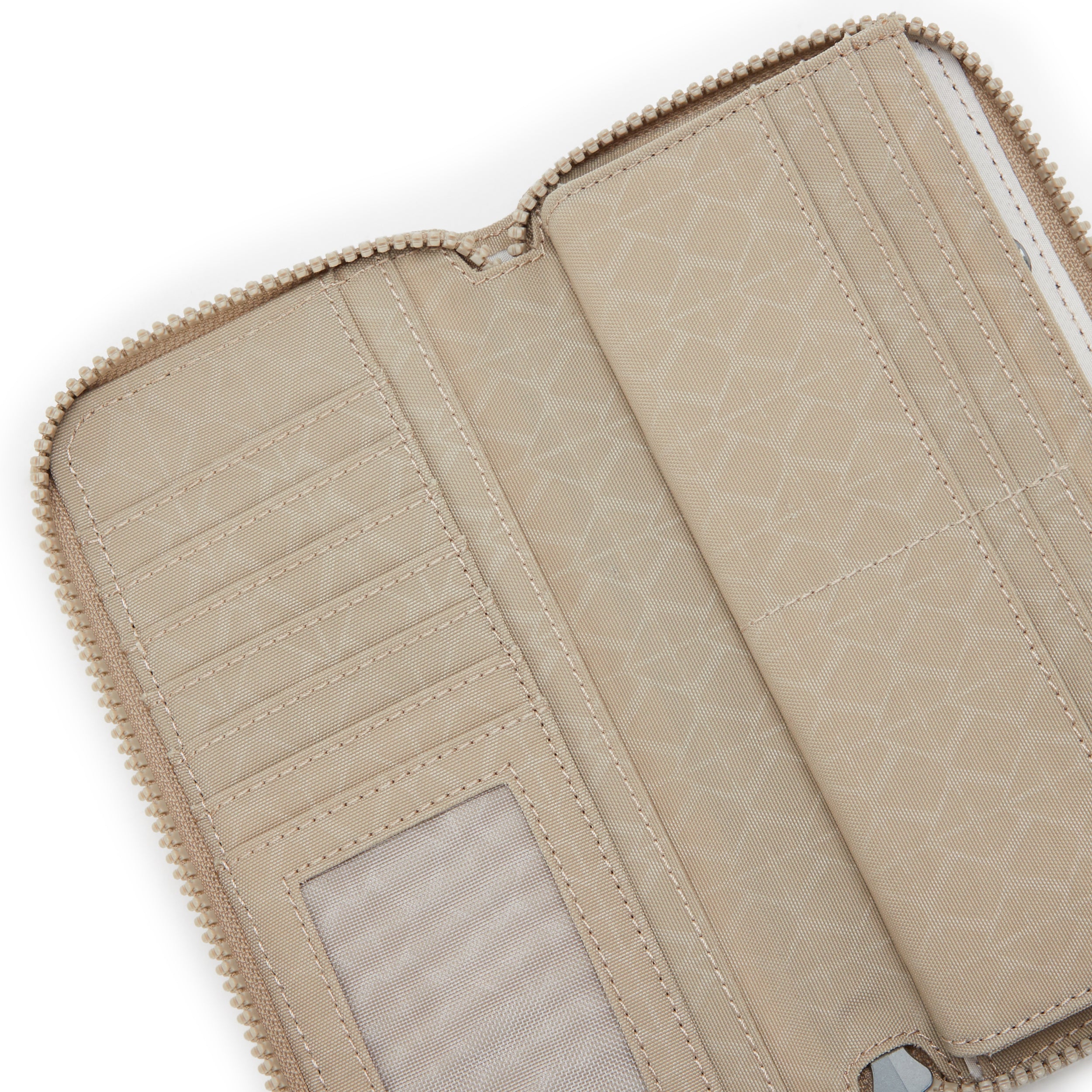 Kipling Money World Signature Beige Embossed Wallet I4464-96A
