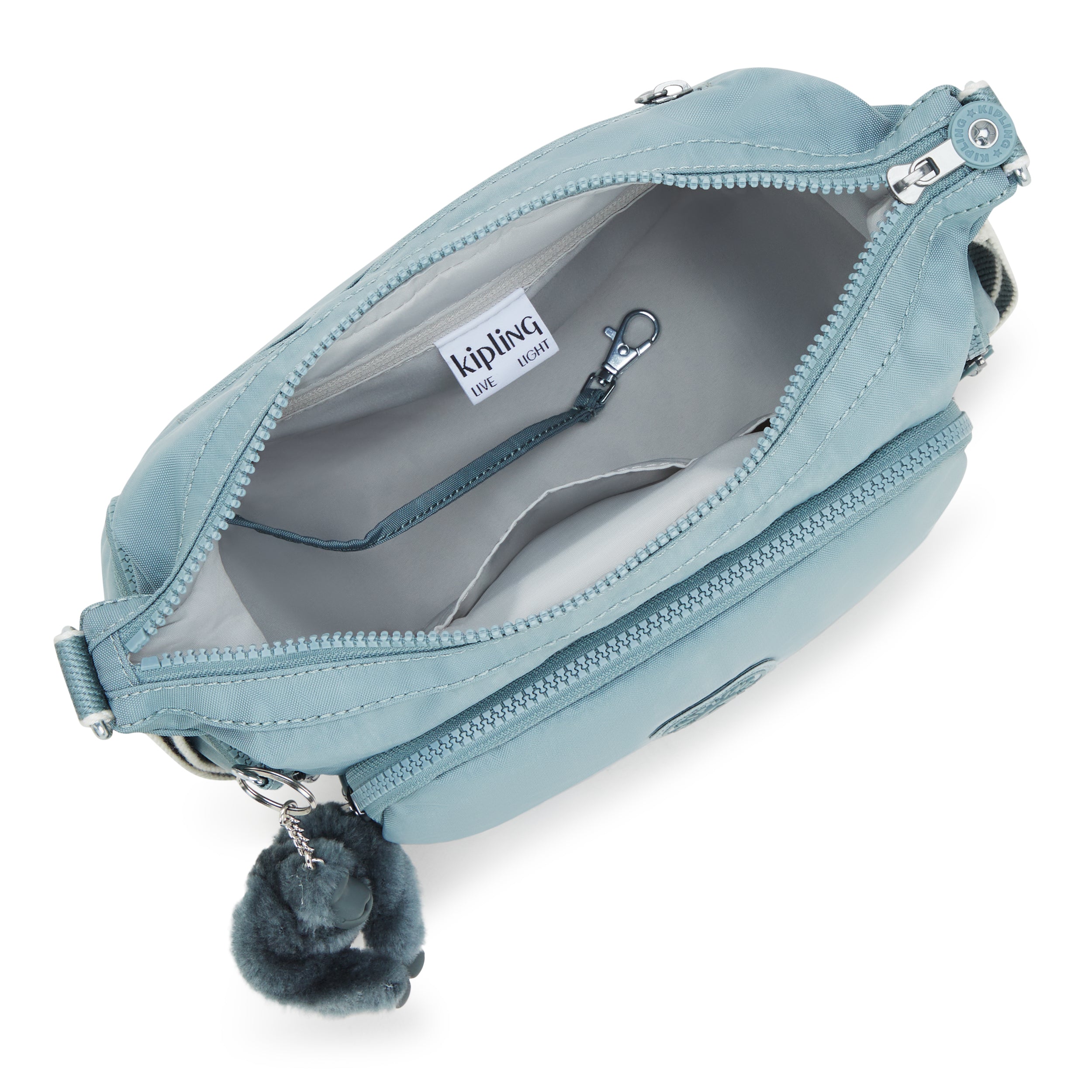 Kipling Gabb S Relaxed Grey Medium Crossbody I4493-3NL