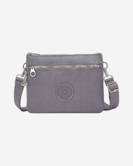 Kipling Riri L Zip Grey Spice Medium crossbody (with removable shoulderstrap) I4507-4GV